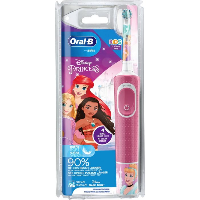 Oral B Elektrische Kinderzahnbürste Disney Princess Aufsteckbürsten: 1 St.