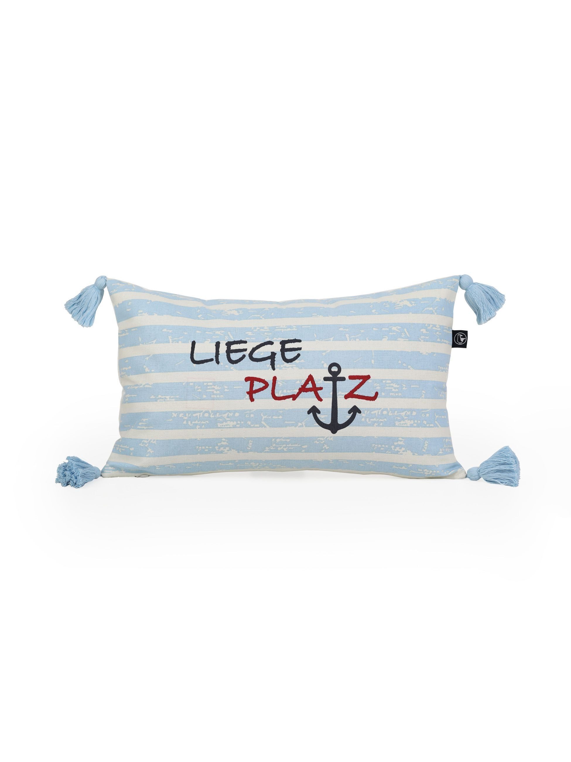 Schietwetter Kissenbezug Sonstiges Kissenbezug "Liegeplatz", mit Quasten, ( günstig online kaufen