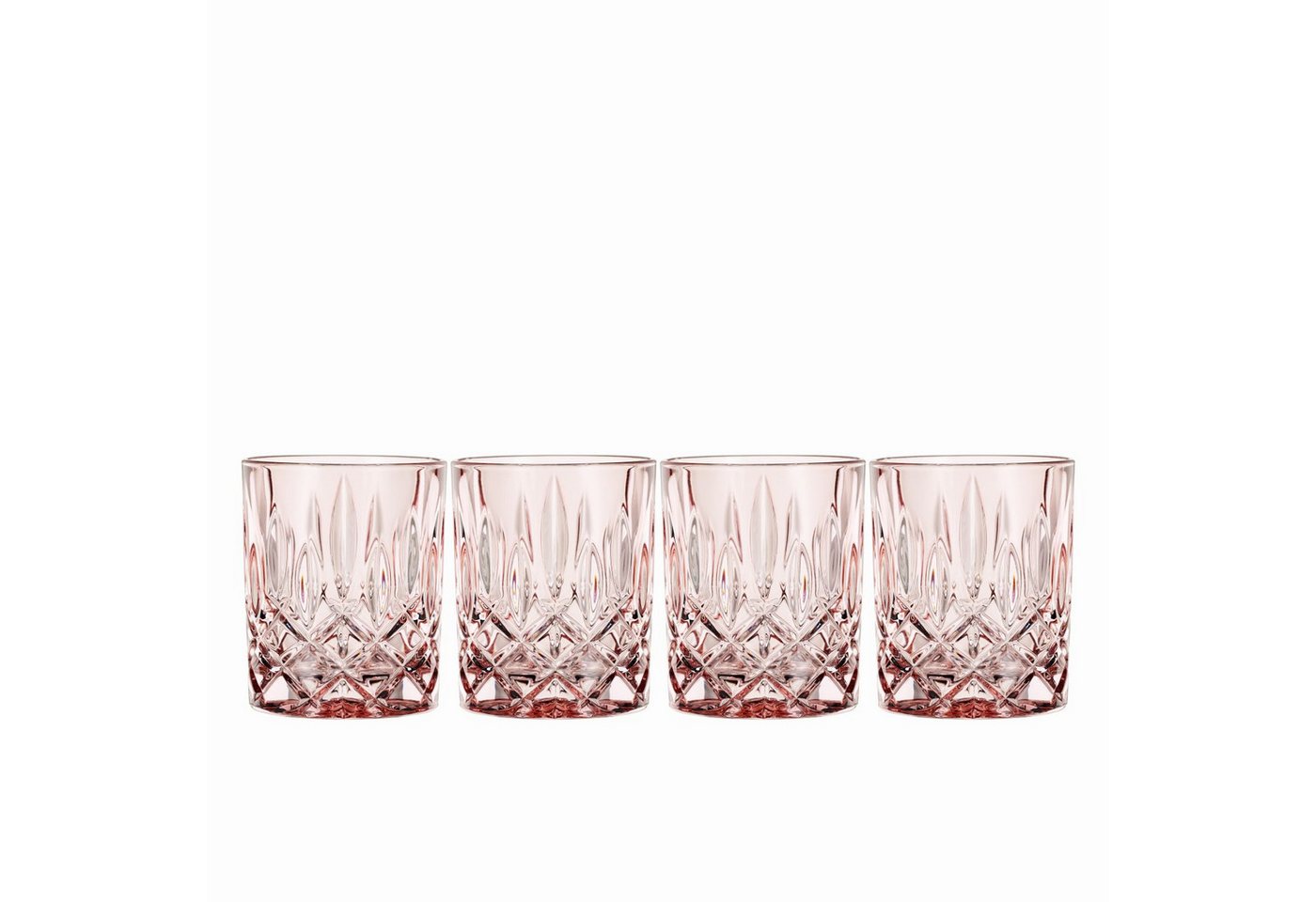 Nachtmann Whiskyglas Noblesse Peach, 4-tlg., Kristallglas, 4er Set