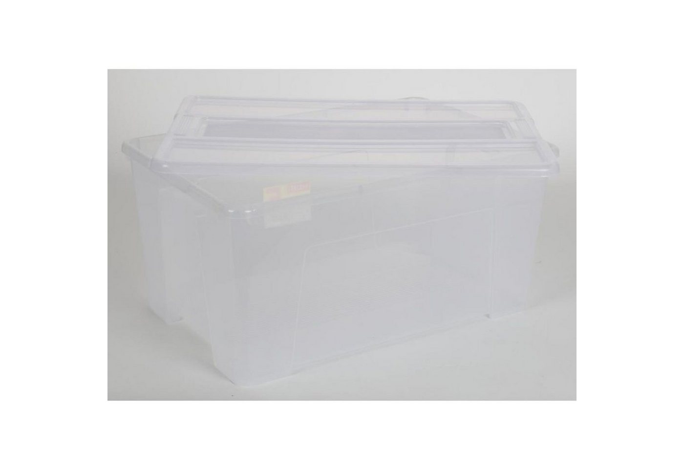Thumbnail - Heidrun Aufbewahrungsbox 6x TEX Box 28L 57x38x17cm Transparent Deckel Aufbewahrung Spielzeug