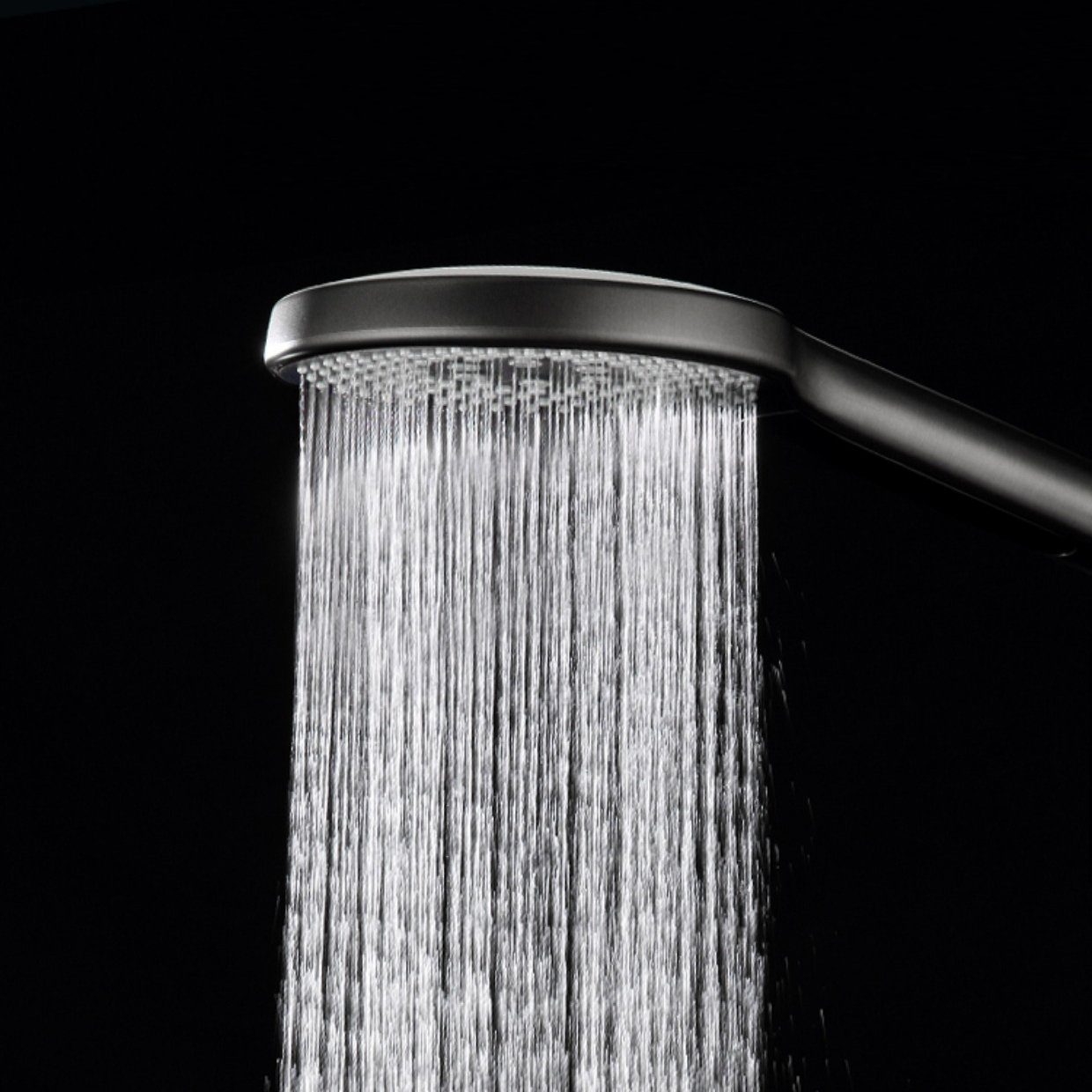 Sumerain Handbrause hochdruck duschkopf Schwarz, (handbrause wassersparend), duschkopf gross 3 Düsentypen