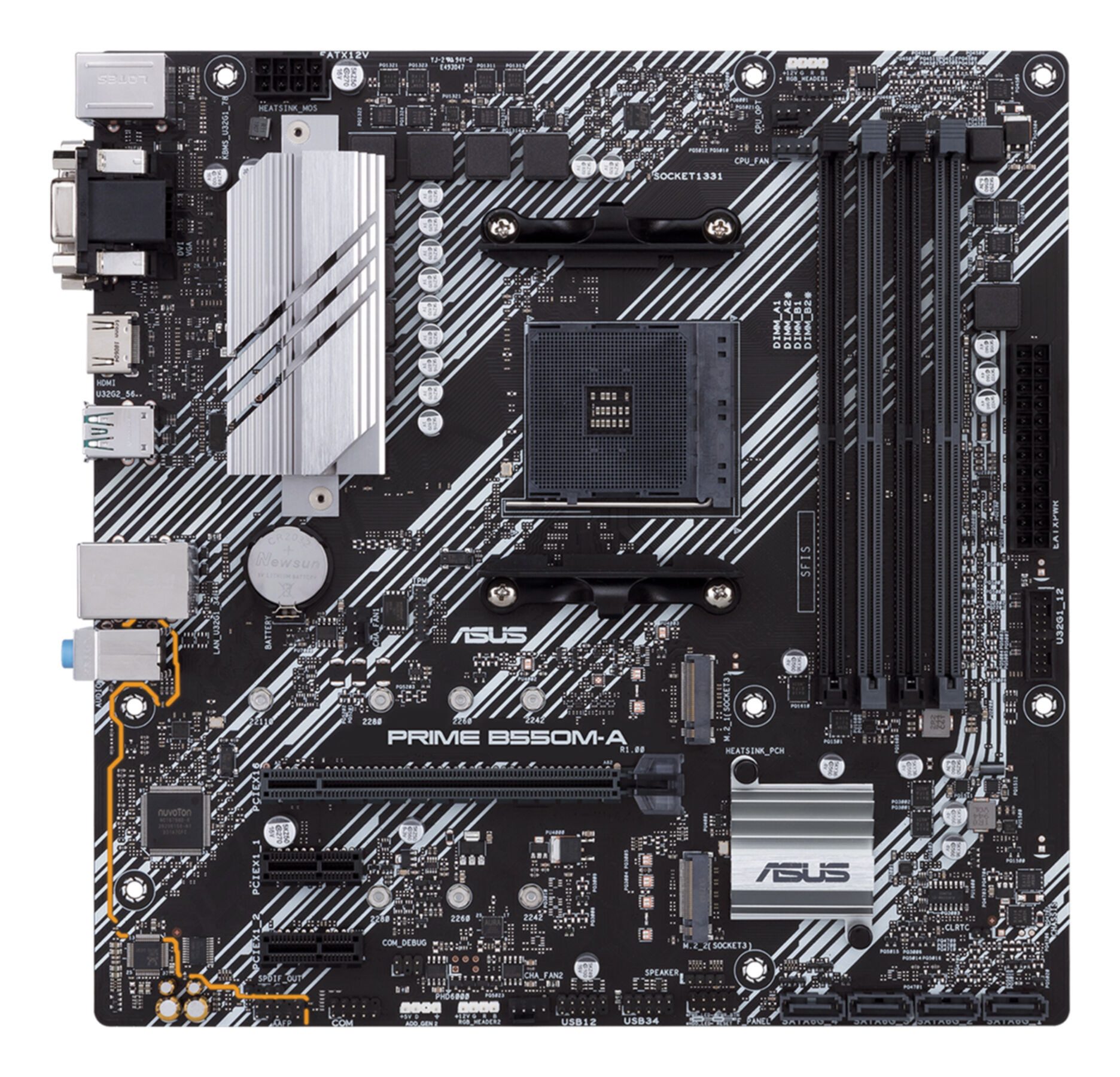 Asus PRIME B550M-A Mainboard RGB-LED-Beleuchtung