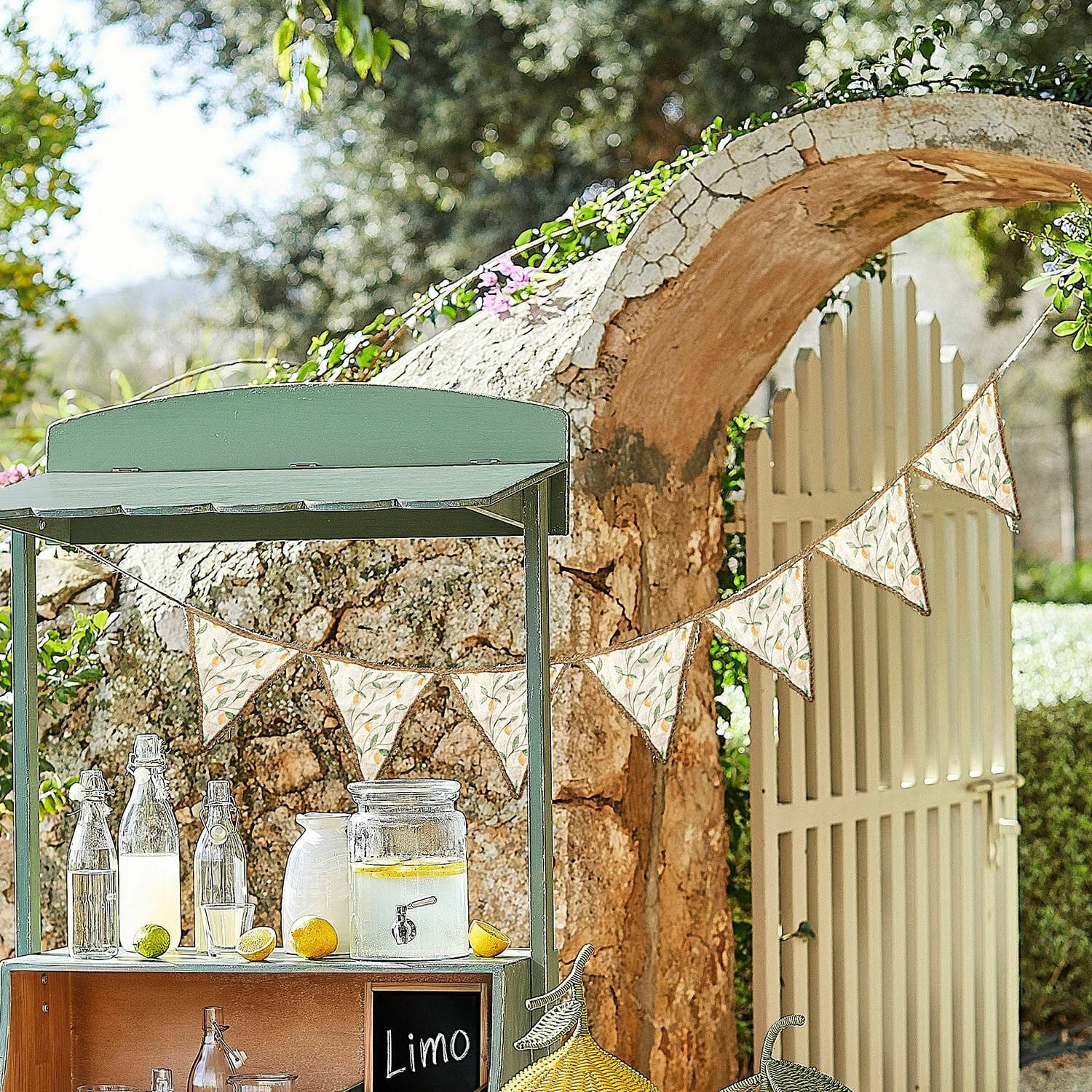 Mirabeau Wimpelkette Wimpelgirlande Aelindria creme/gelb