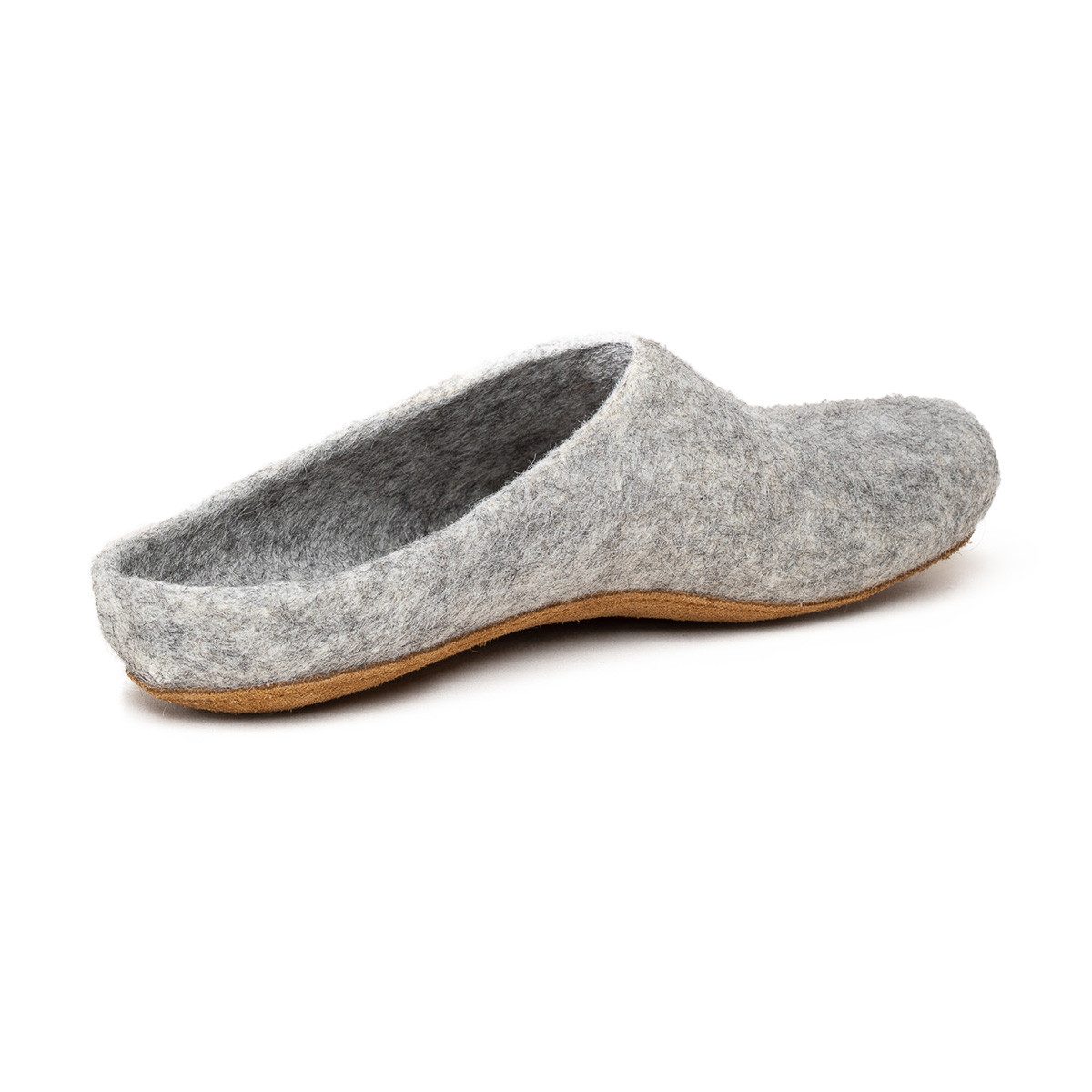 Magicfelt Filz Pantoffel (1-tlg) Pantoffeln - Aus 100% reiner Gottlandschafwolle, Mit Ledersohle