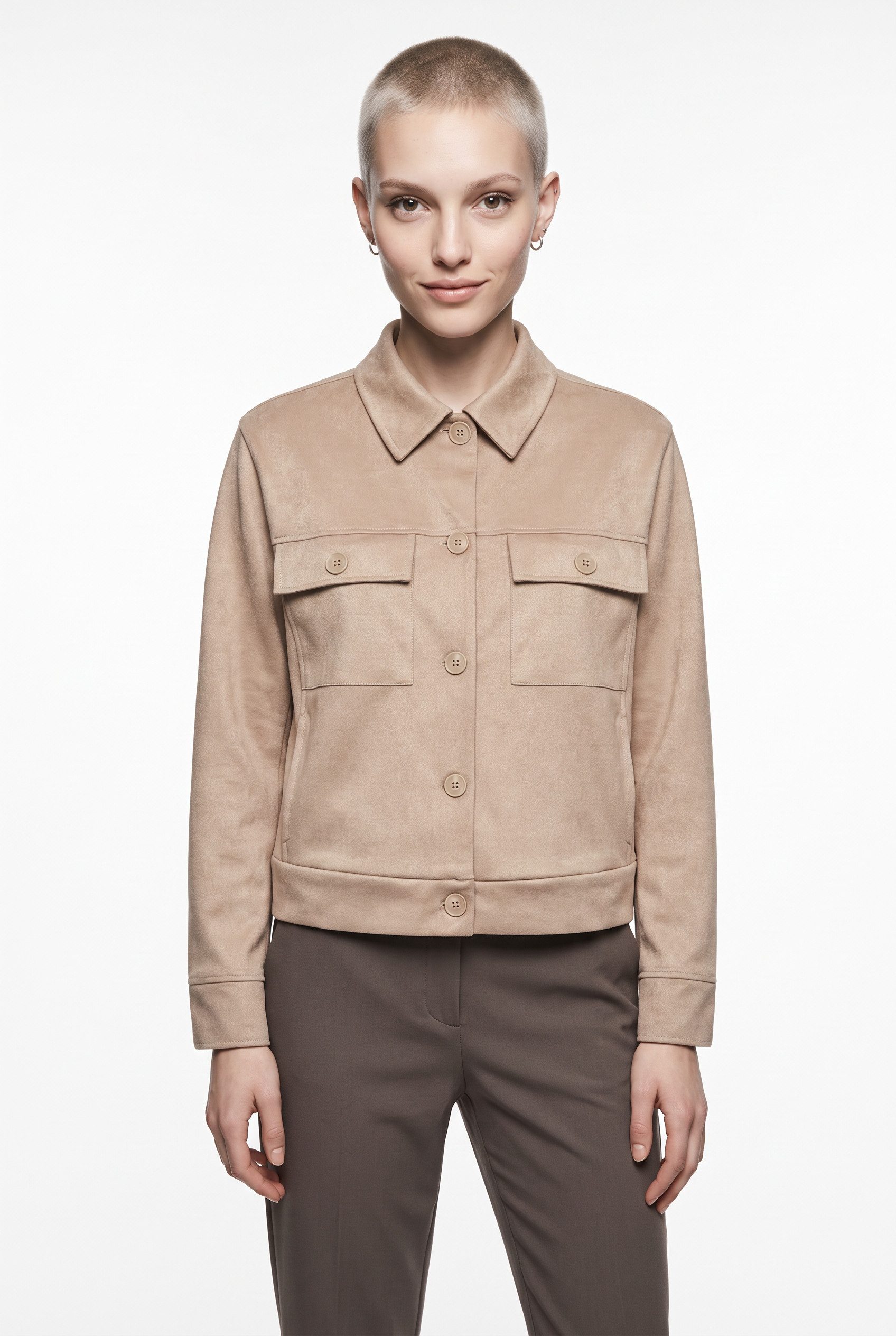 soyaconcept Kurzjacke SC-HUDDA 1 Materialmix mit Stretch
