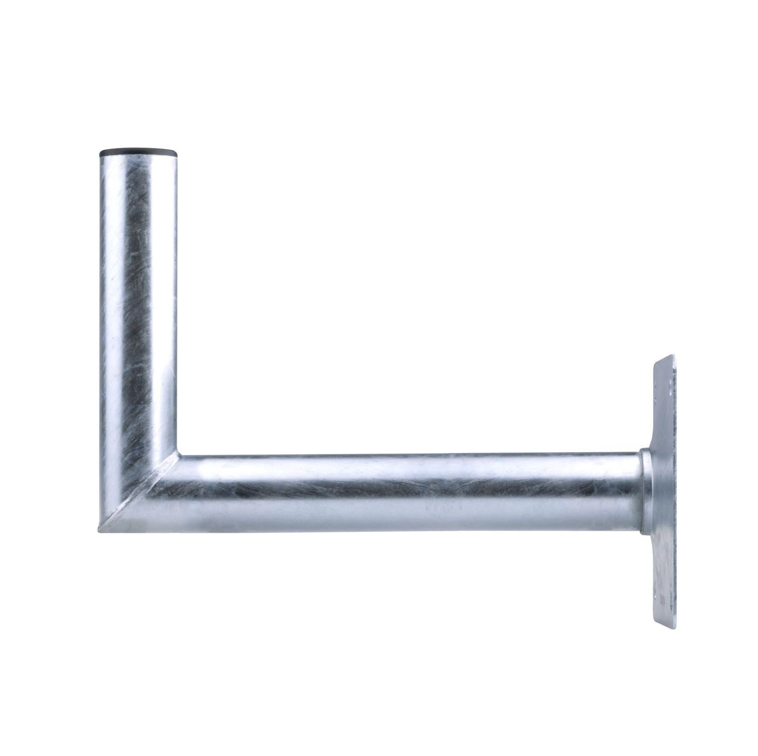 Support Mural DUR-line 85 Cm XL - Pour Antenne Parabole, Acier Galvanisé à Chaud, Haute Stabilité (plaque 24x24 Cm)