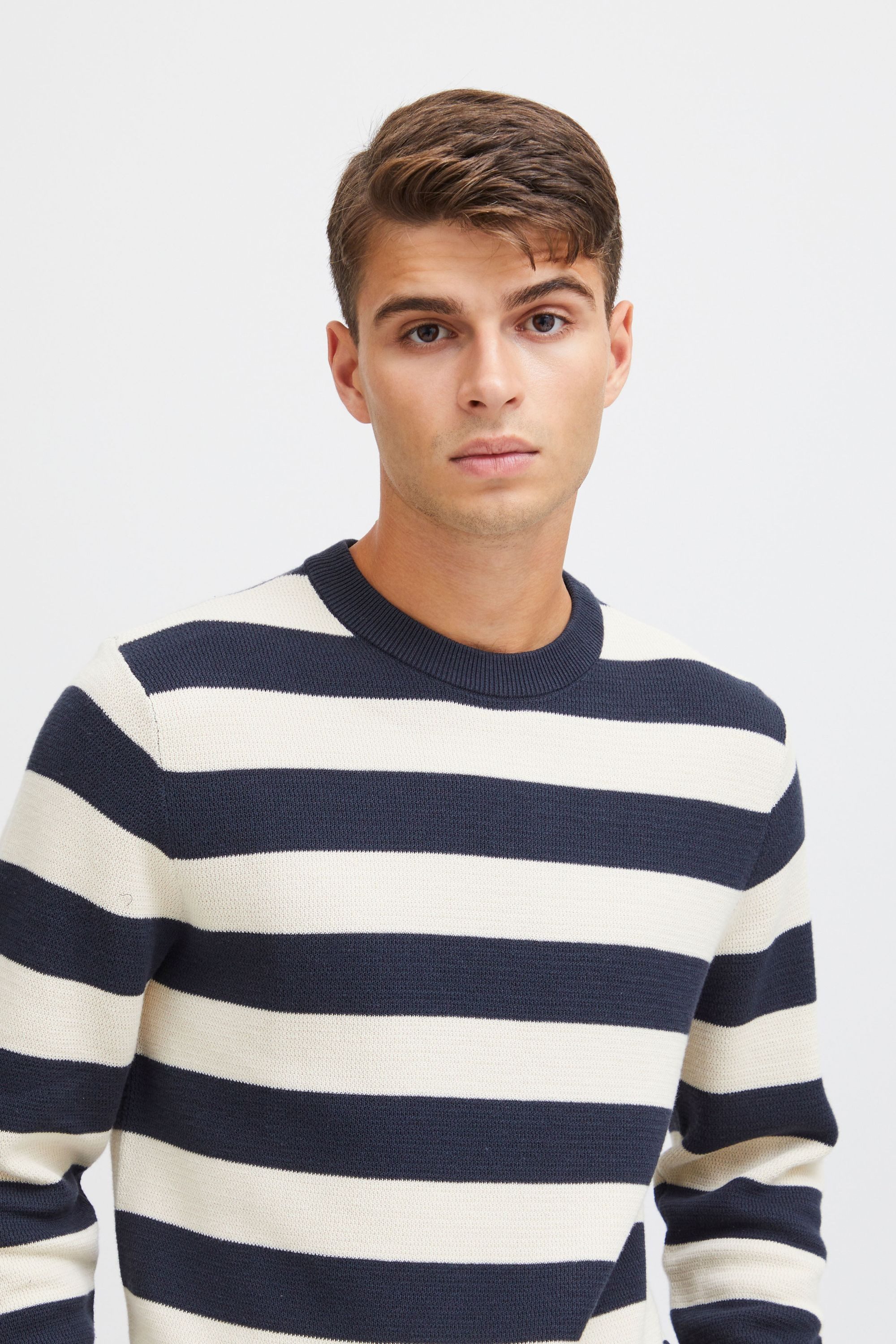 Casual Friday Strickpullover CFKarl Basic Strickpullover mit Struktur