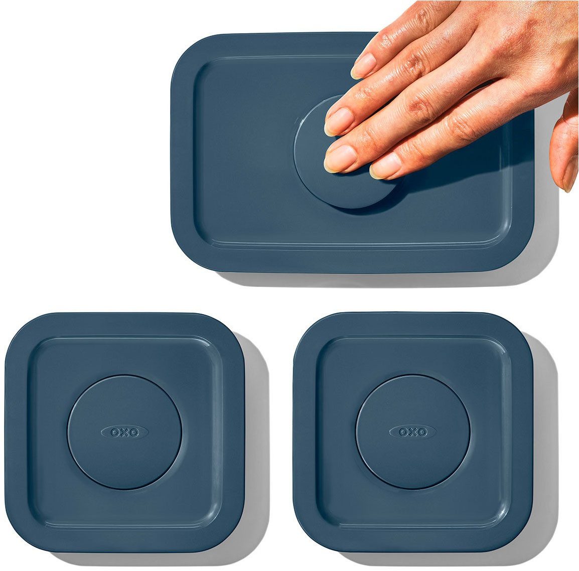 OXO Good Grips Aufbewahrungssystem POP-DOSEN, Kunststoff, (Set, 6-tlg), (3 Dosen, 3 Deckel)