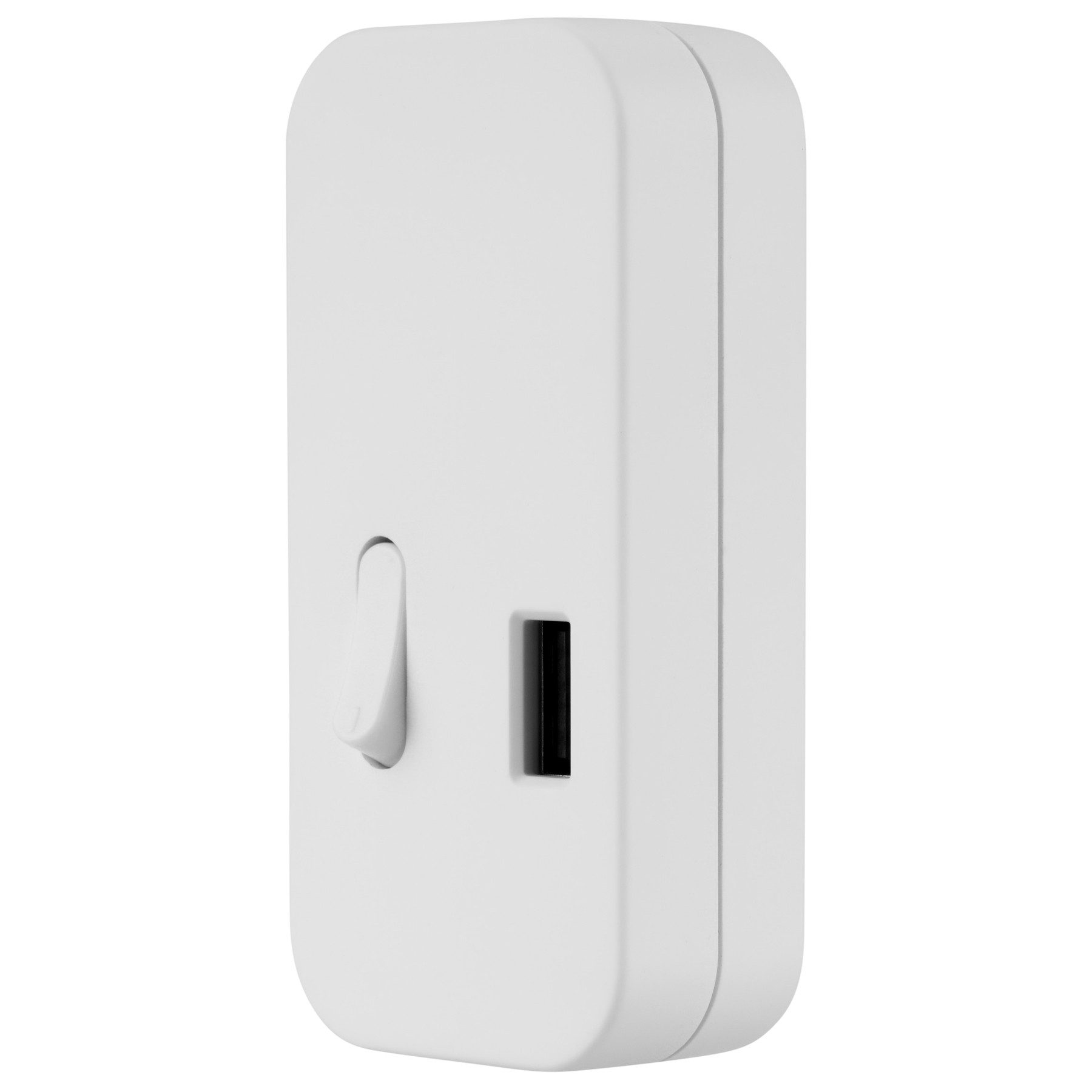 REV Steckdosenschalter REV Schnur-Zwischenschalter 0033050112, mit USB-A, weiß