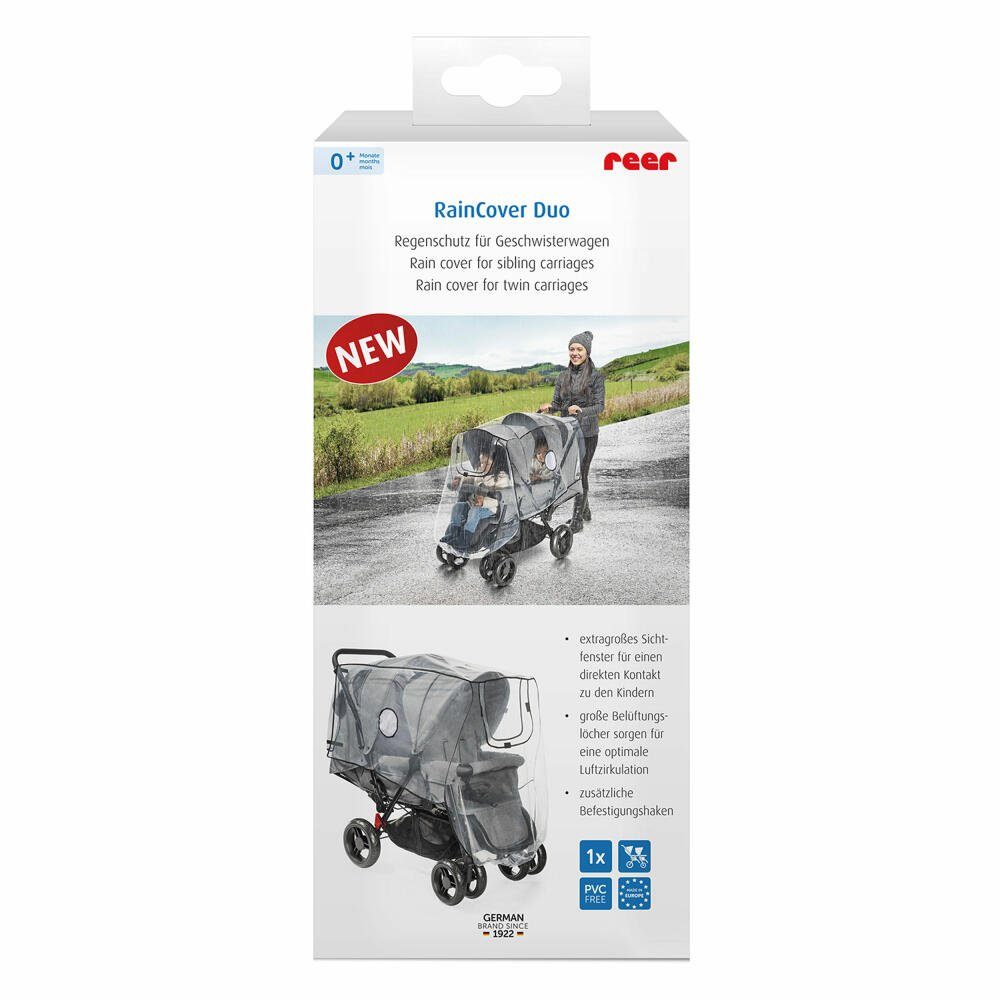 Reer Kinderwagen-Regenschutzhülle RainCover Duo