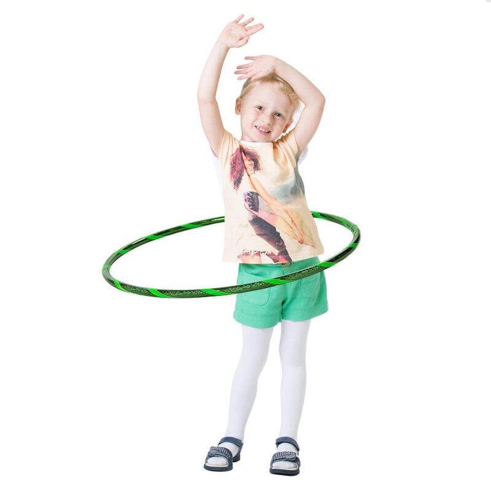 Hoopomania Hula-Hoop-Reifen Glamour Kinder Hula Hoop, Ø70cm, Grün-Grün