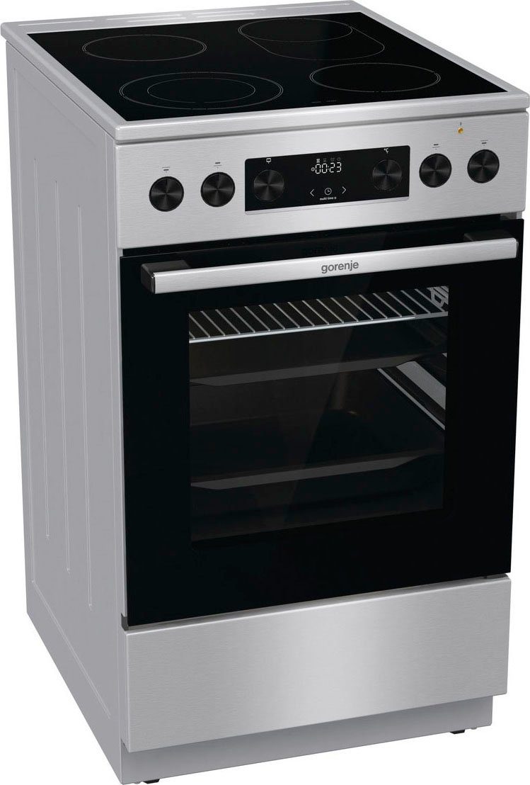 GORENJE Elektro-Standherd GECS5C, mit 2-fach-Teleskopauszug, Aqua Clean, ExtraSteam. Perfekte Backergebnisse auf Knopfdruck
