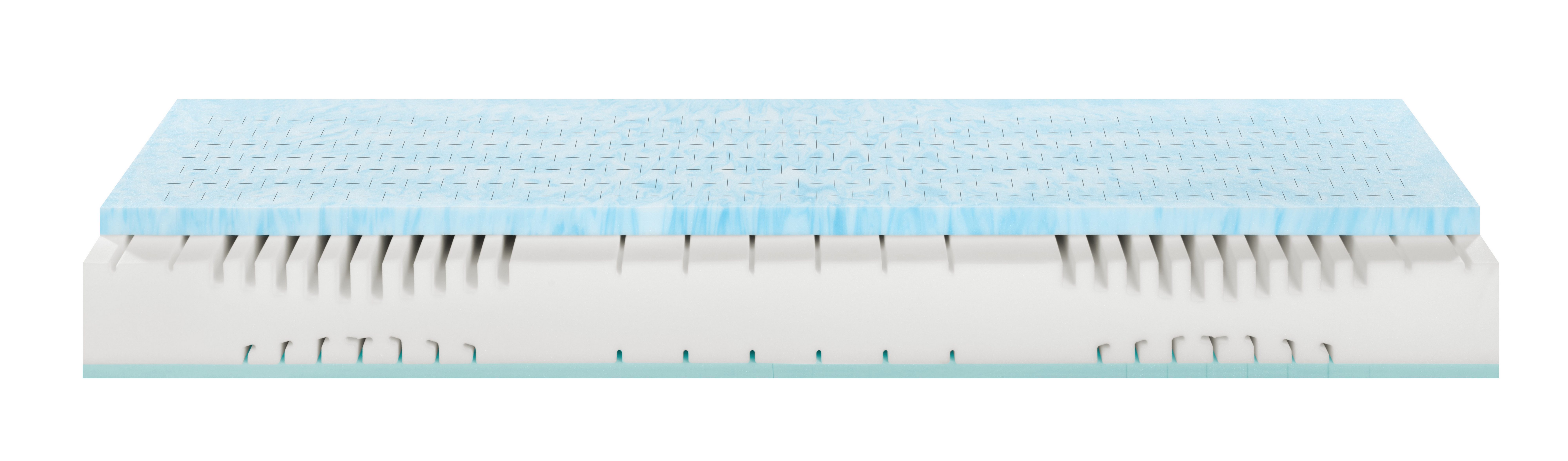 Komfortschaummatratze ergonomische Wendematratze 2in1, Irisette 2for4 KS, Irisette, 22 cm hoch, zwei Härtegrade vereint in einer Matratze – soft und medium