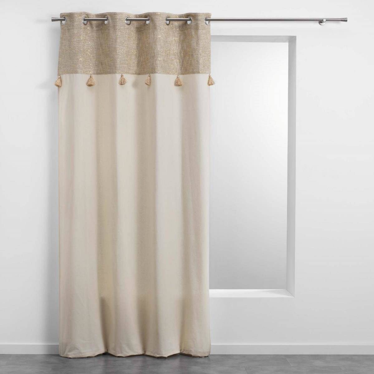 Douceur d'intérieur Vorhang Vorhang Boho SULTANCURTAIN, mit Ösen und Fransen, 140 x 240 cm (1 St), modern