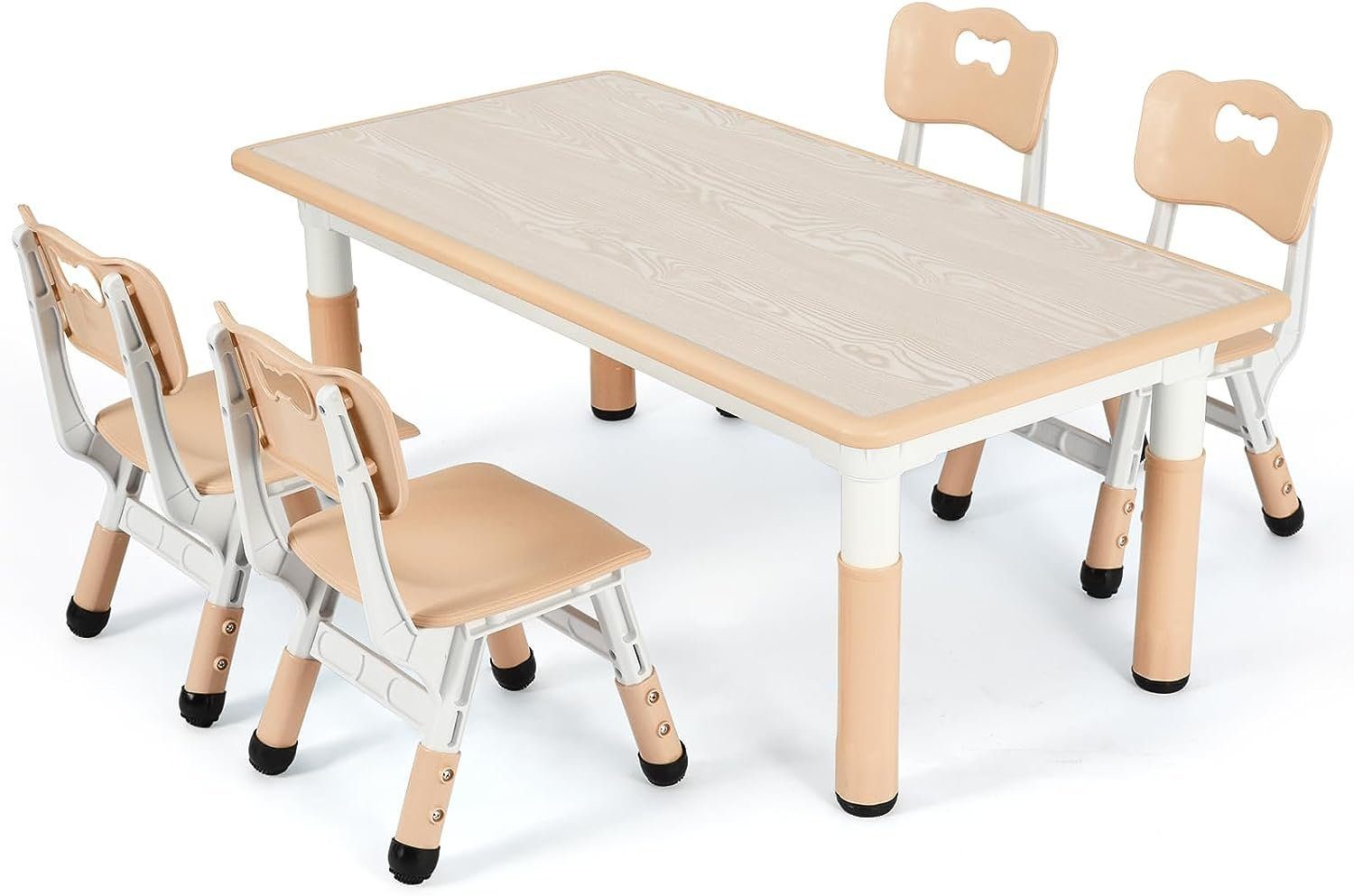 TLGREEN Kindersitzgruppe Plastik Kindermöbel, (5-tlg), Kindertisch günstig online kaufen