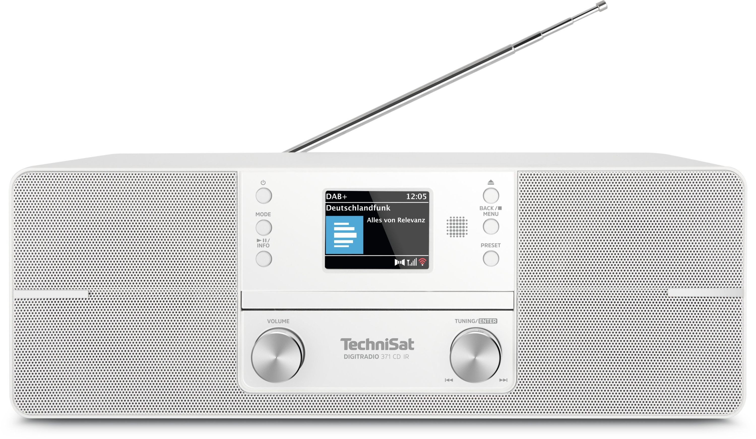 TechniSat DIGITRADIO 371 CD IR Internet-Radio (Digitalradio (DAB), FM-Tuner mit RDS, Internetradio, 10 W, CD-Player, Bluetooth, WLAN-Konnektivität)