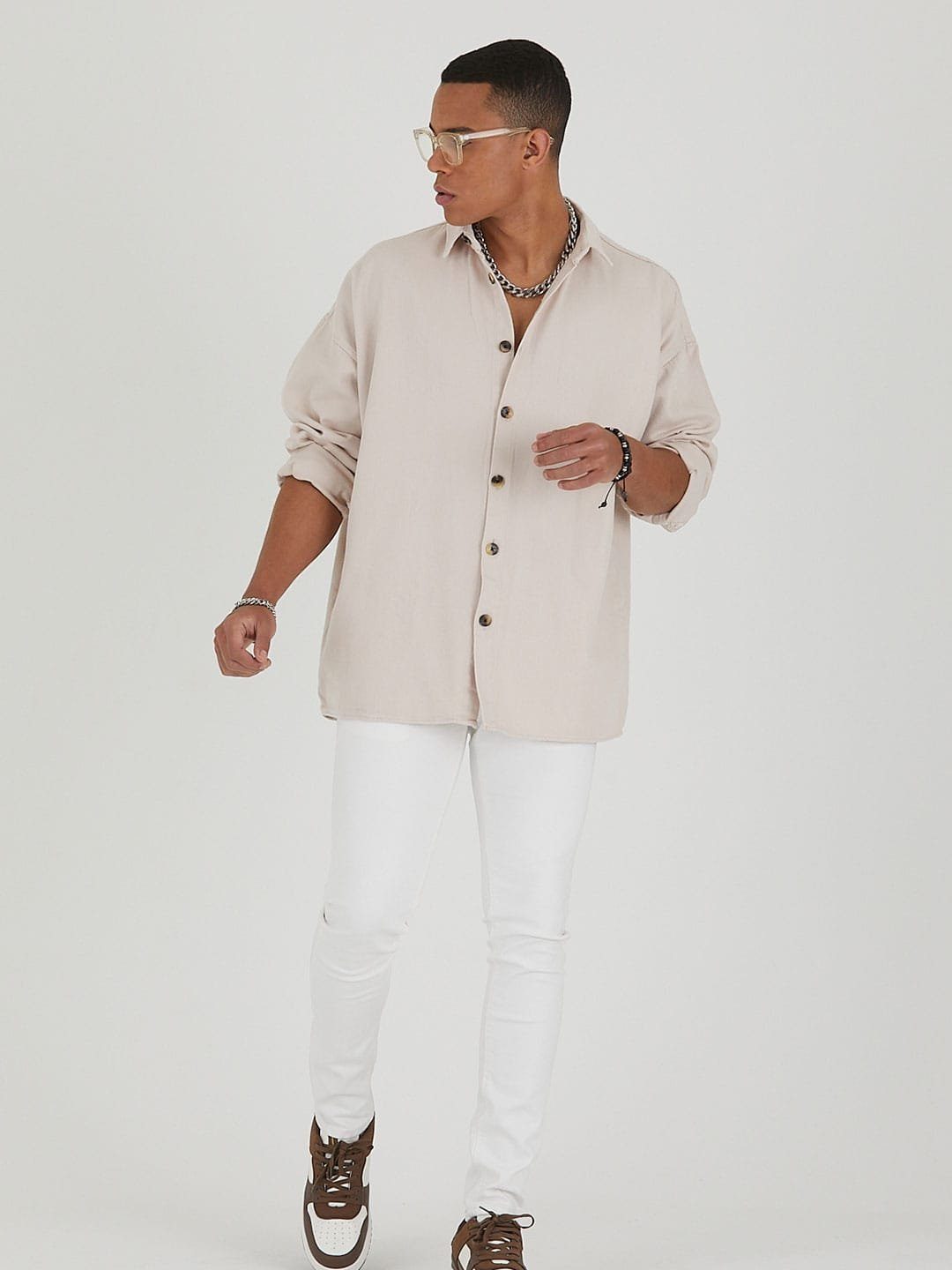 COFI Casuals Jeanshemd Jeanshemd Oversize Cotton Hemd 100% Baumwolle günstig online kaufen