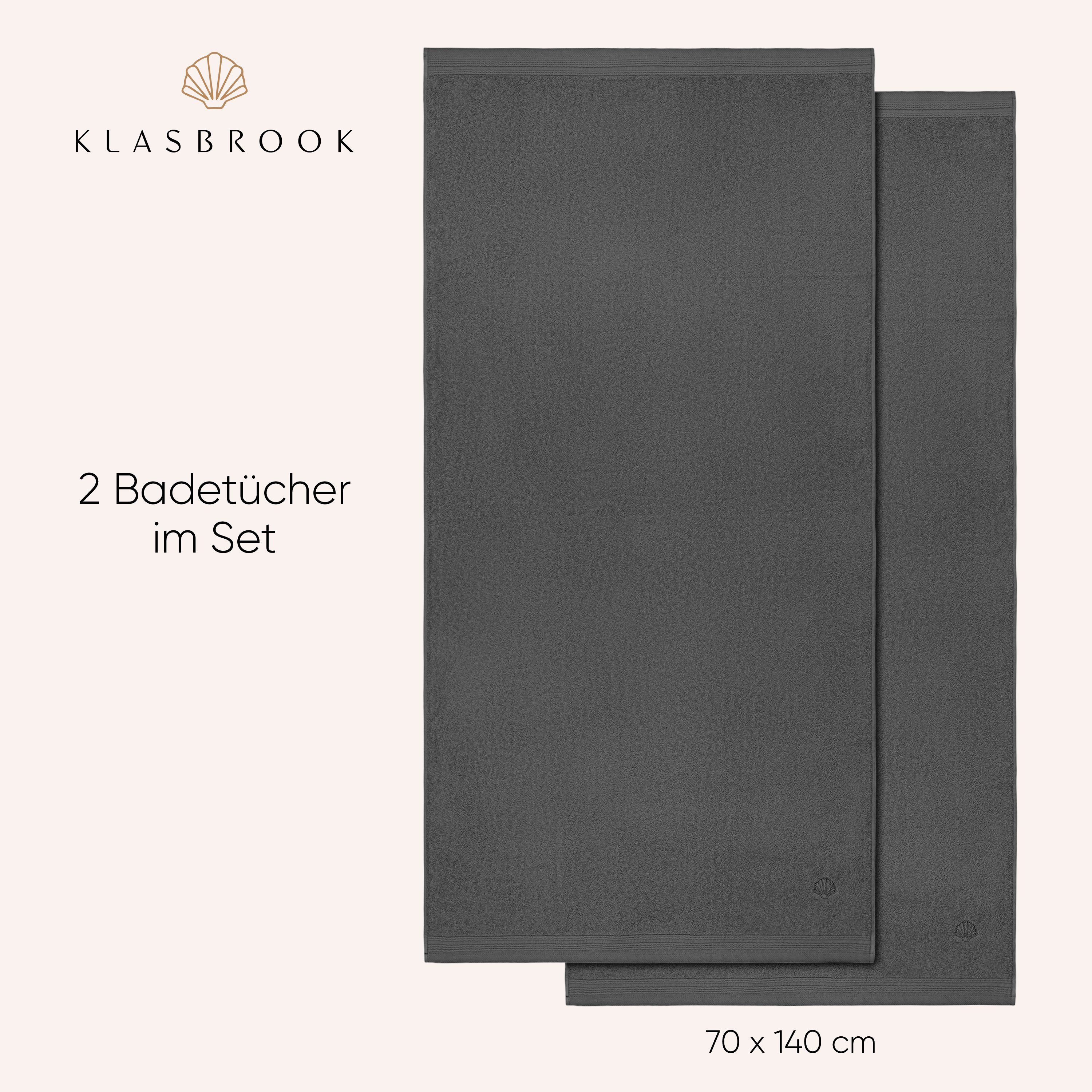 KLASBROOK Handtuch Set Linnea, (2-St), 2, 4 oder 6 teiliges Luxus Set, 100% Baumwolle, extra flauschig
