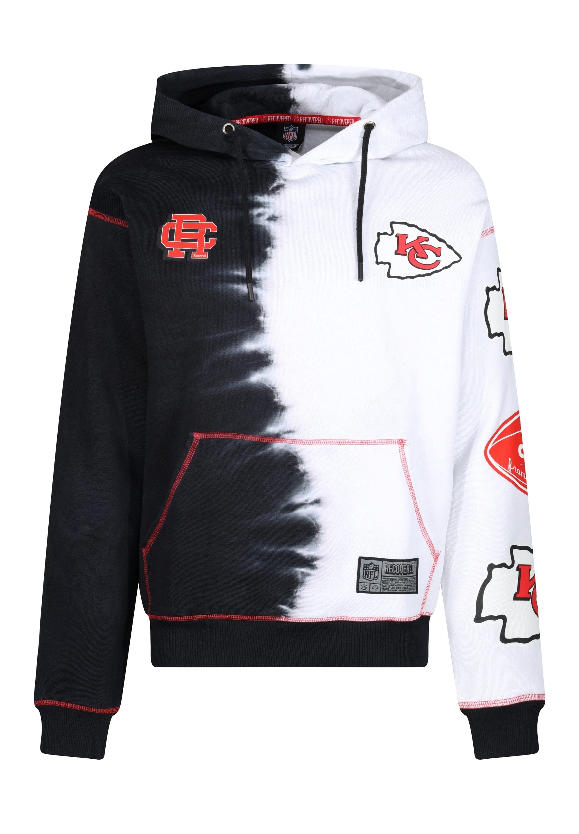 Recovered Kapuzensweatshirt NFL Chiefs Ink Dye Effect On im zeitlosen Desig günstig online kaufen