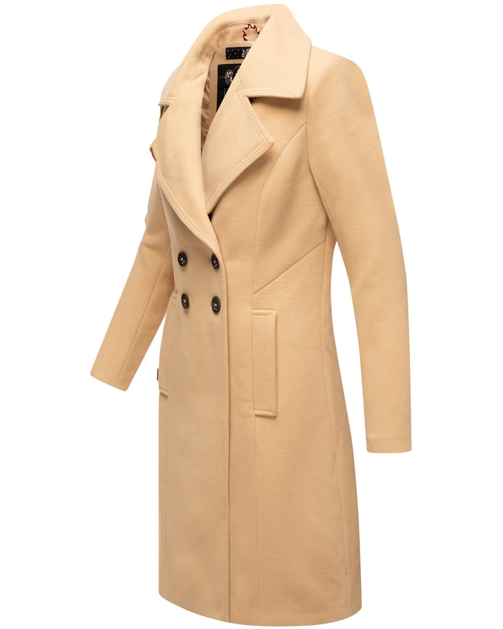 Navahoo Wintermantel Wooly edler Damen Trenchcoat günstig online kaufen