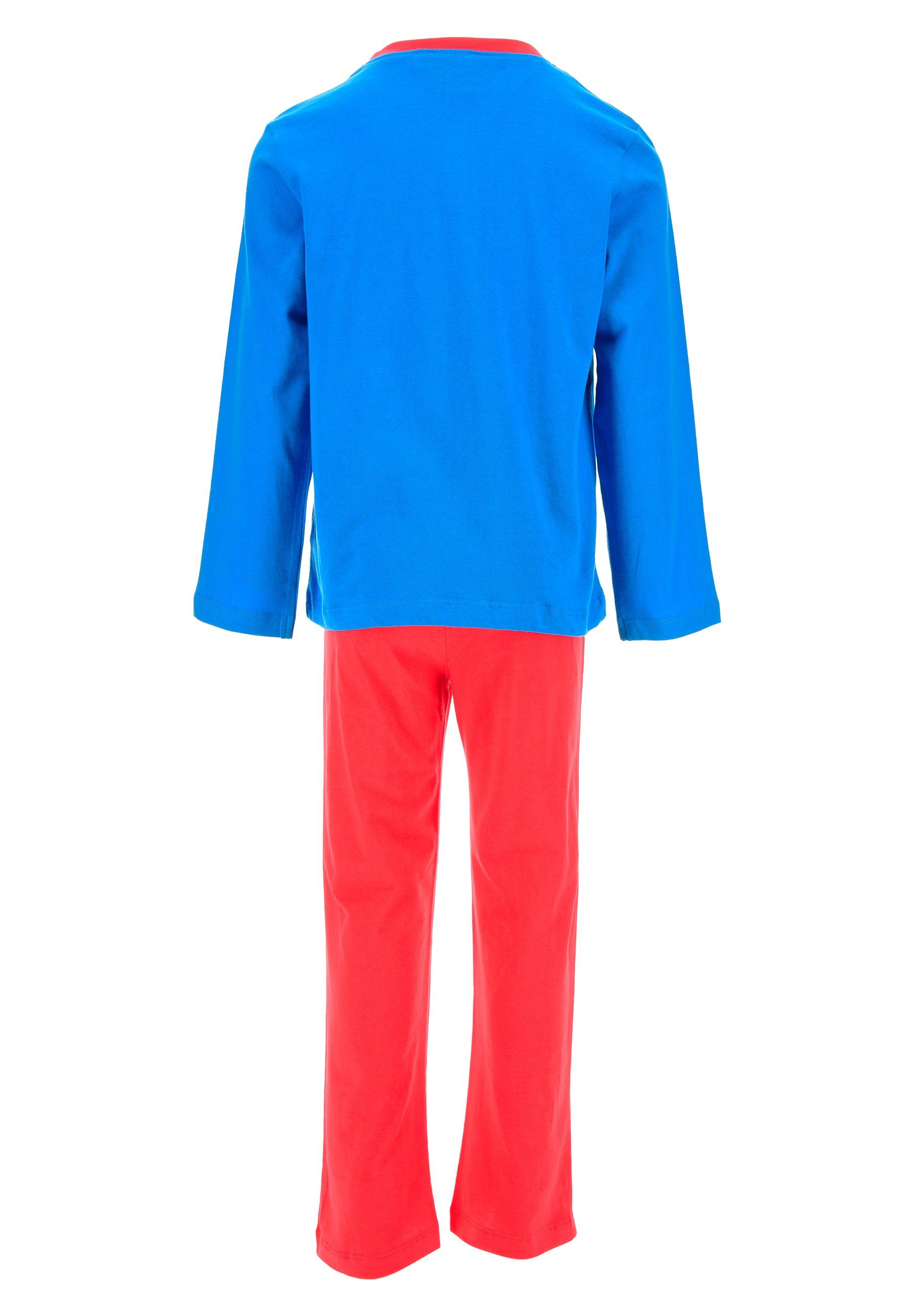 Lightning (2 tlg) Disney McQueen Schlafanzug Pyjama Jungen Schlafanzug Cars Blau Kinder