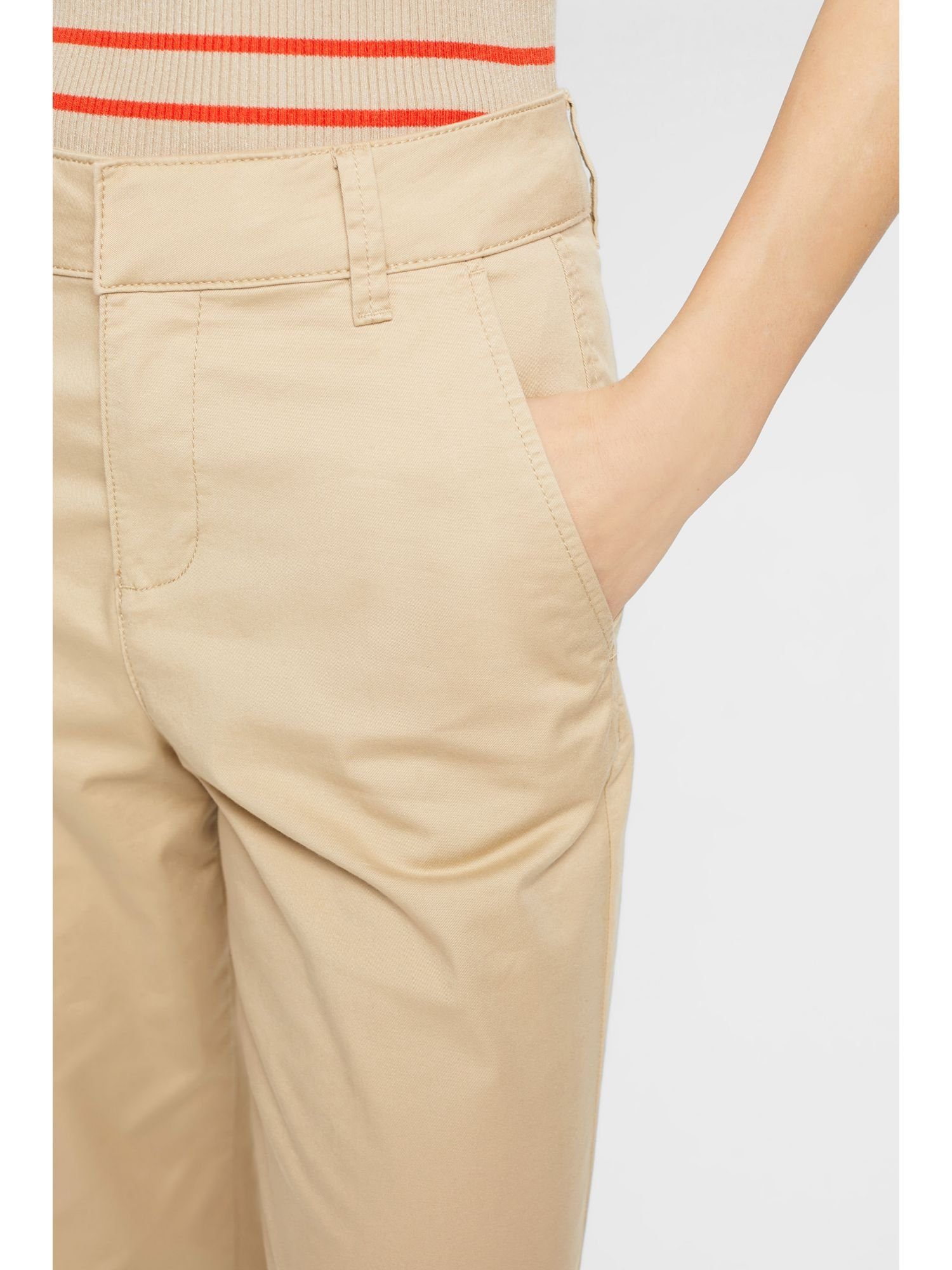 geradem Esprit mit Chinohose SAND High-Rise-Chino Bein