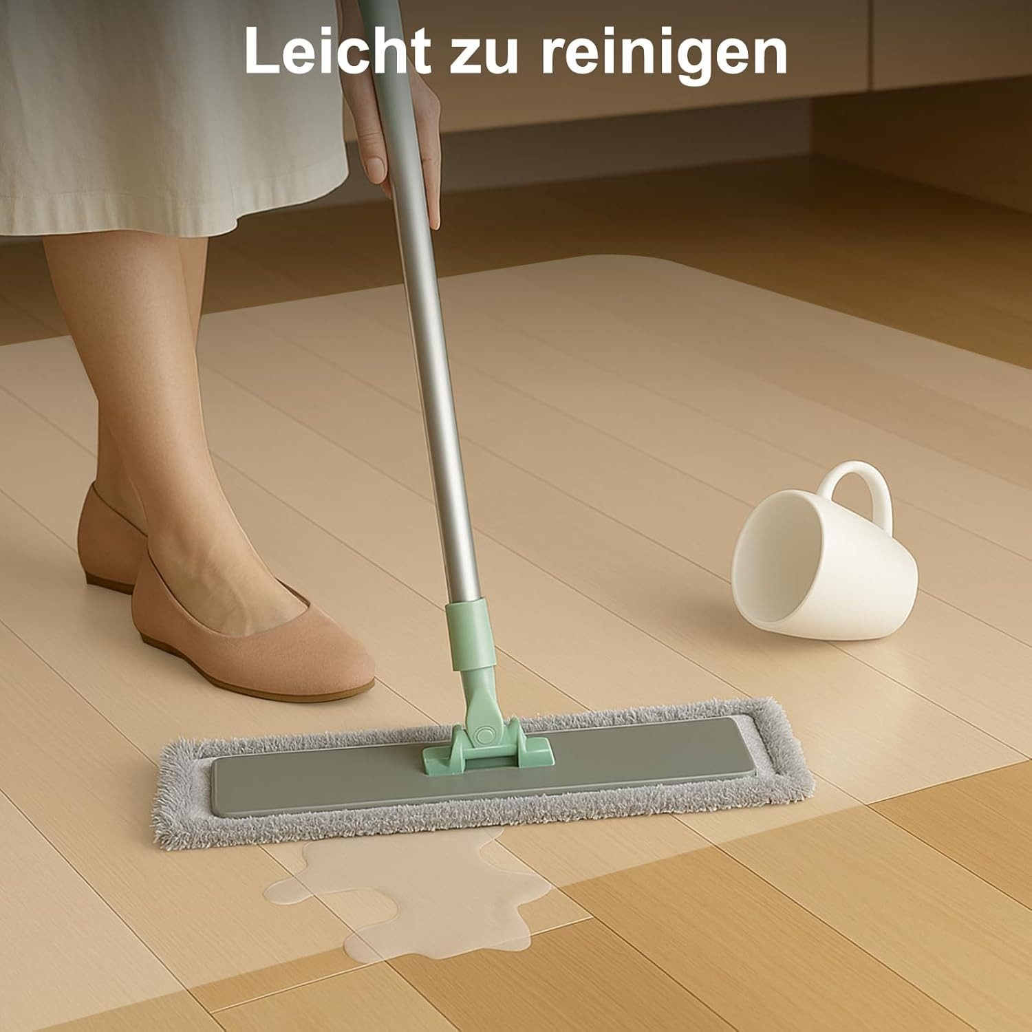 Youyijia Antirutsch Teppichunterlage Bürostuhl Unterlage versch. Größen Bodenschutzmatte