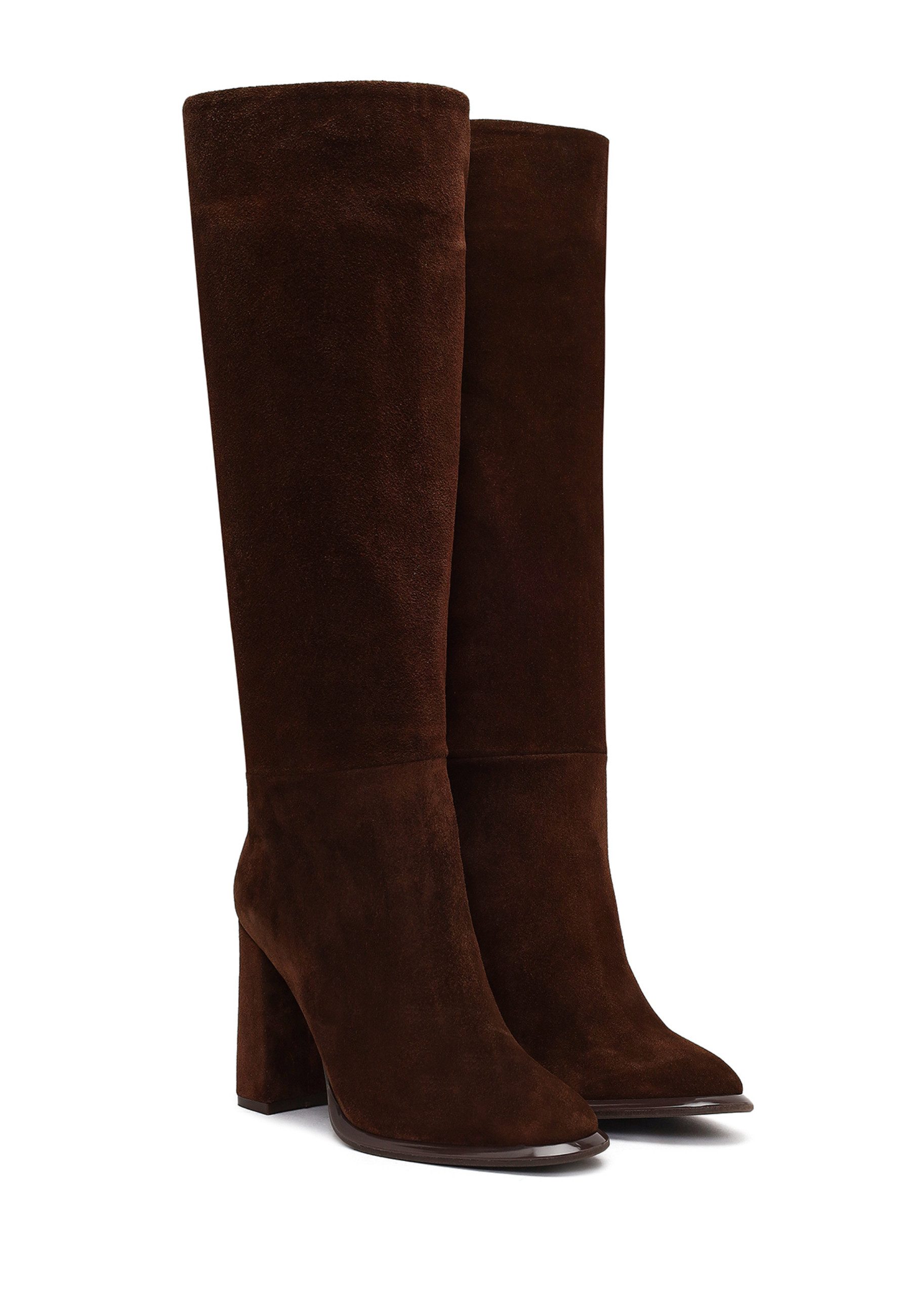 Derimod Absatzstiefel aus Veloursleder Bootsschuh