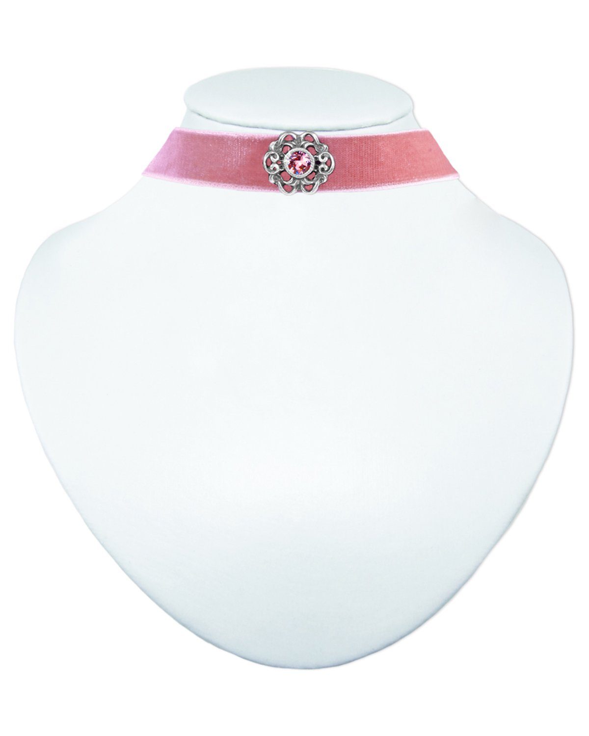 LUISIA® Kette mit Anhänger LUISIA® Samt Kropfband Annina mit Ornament und Pre – Bild 2 von 4