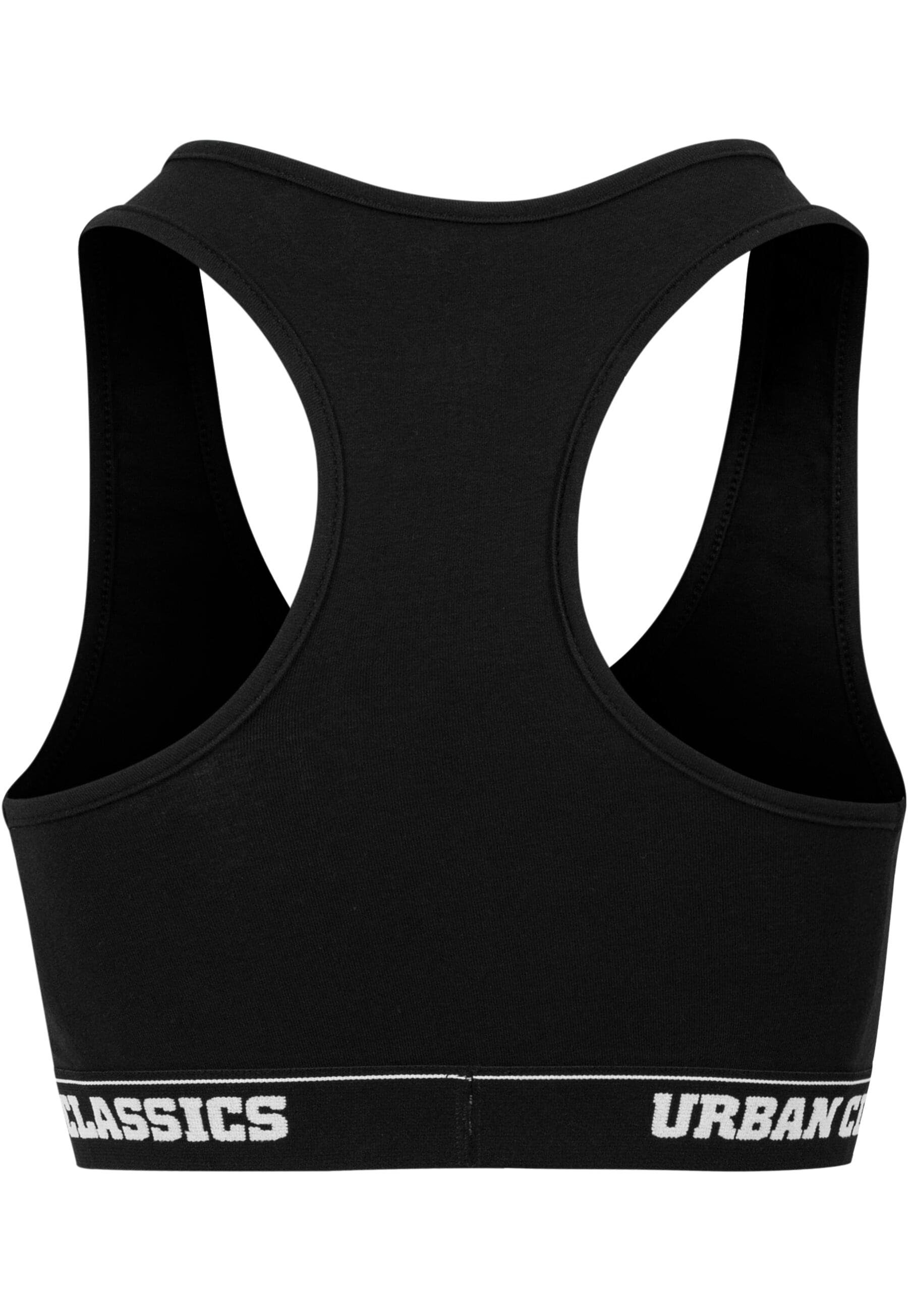 URBAN CLASSICS Kurzarmshirt Urban Classics Damen Ladies Logo Bra (1-tlg) günstig online kaufen