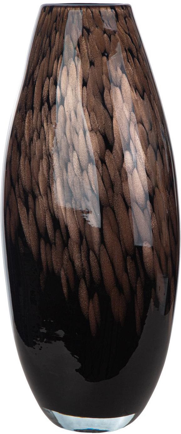GILDE Tischvase Glass Art, Vase, "Lemark", Glas, schwarz (1 St), Vase, Lemark, Dekovase, Design, Elegant, Modern, Trend, Hingucker