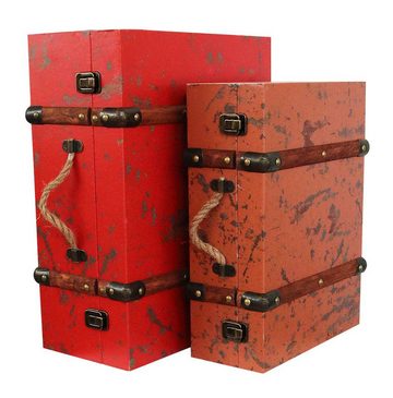 Aubaho Dekofigur Kofferset Koffer Holzkoffer Holz Nostalgie Antik-Stil Oldtimer Kiste V