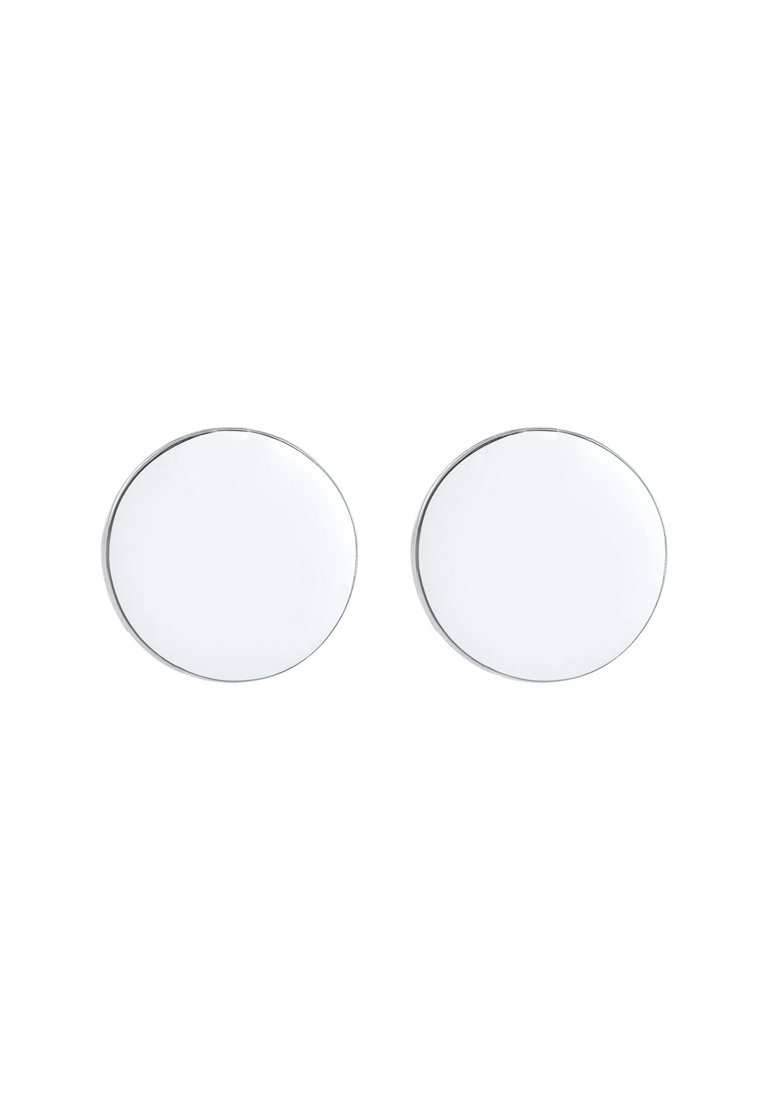 Elli Paar Ohrstecker Ohrstecker Plättchen Rund Glanz Basic 925er Silber, Ge günstig online kaufen