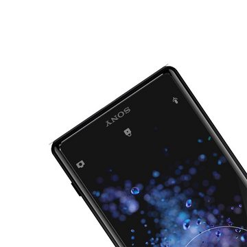 CoolGadget Schutzfolie Panzerfolie für Sony Xperia XZ2, (9H Härtegrad, 2x Schutzglas, 1xReinigungset), Displayfolie Panzer Schutzfolie 2 Stück für Sony Xperia XZ2 Glas Folie