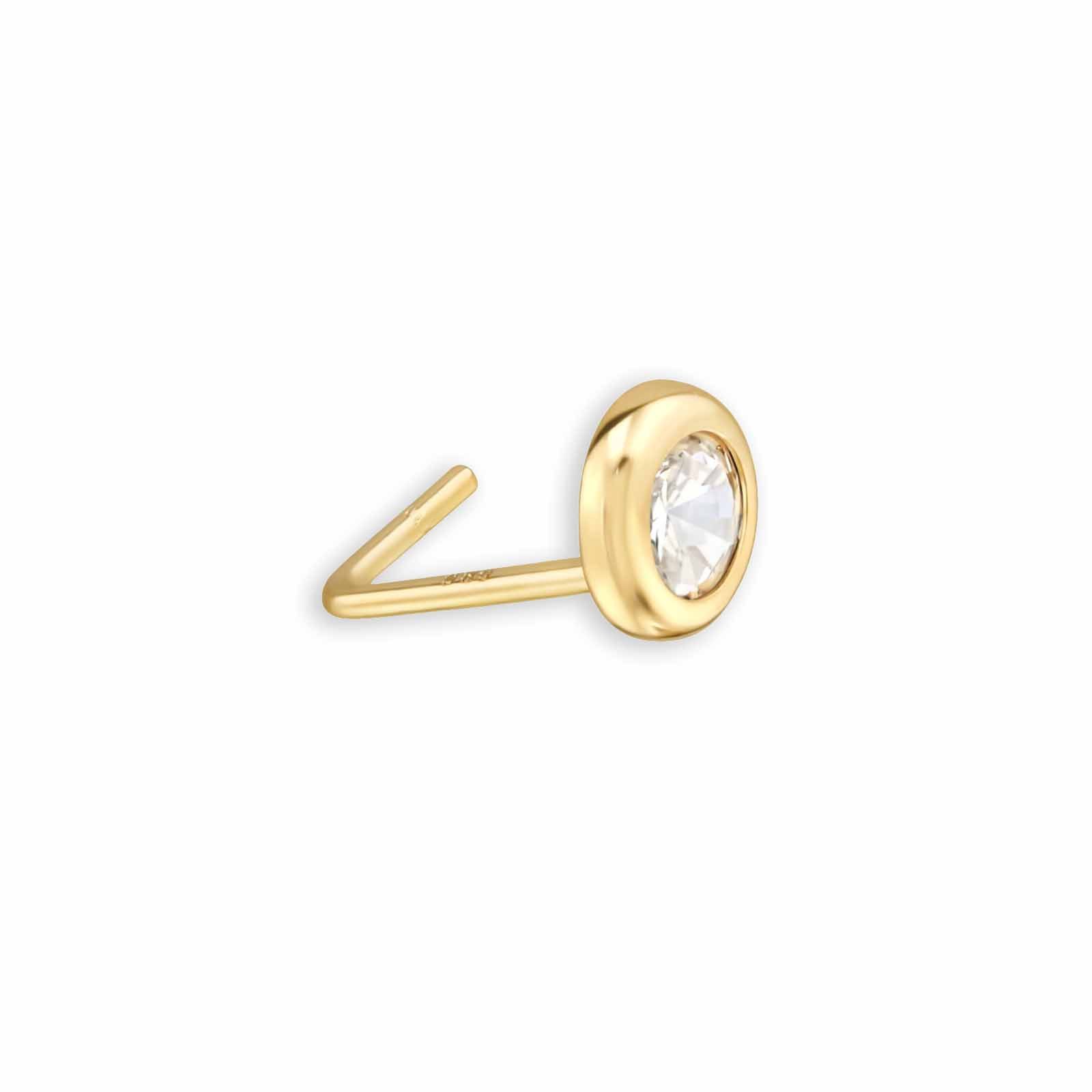 Monkimau Nasenpiercing 14K Gold Nasenstecker 3mm günstig online kaufen