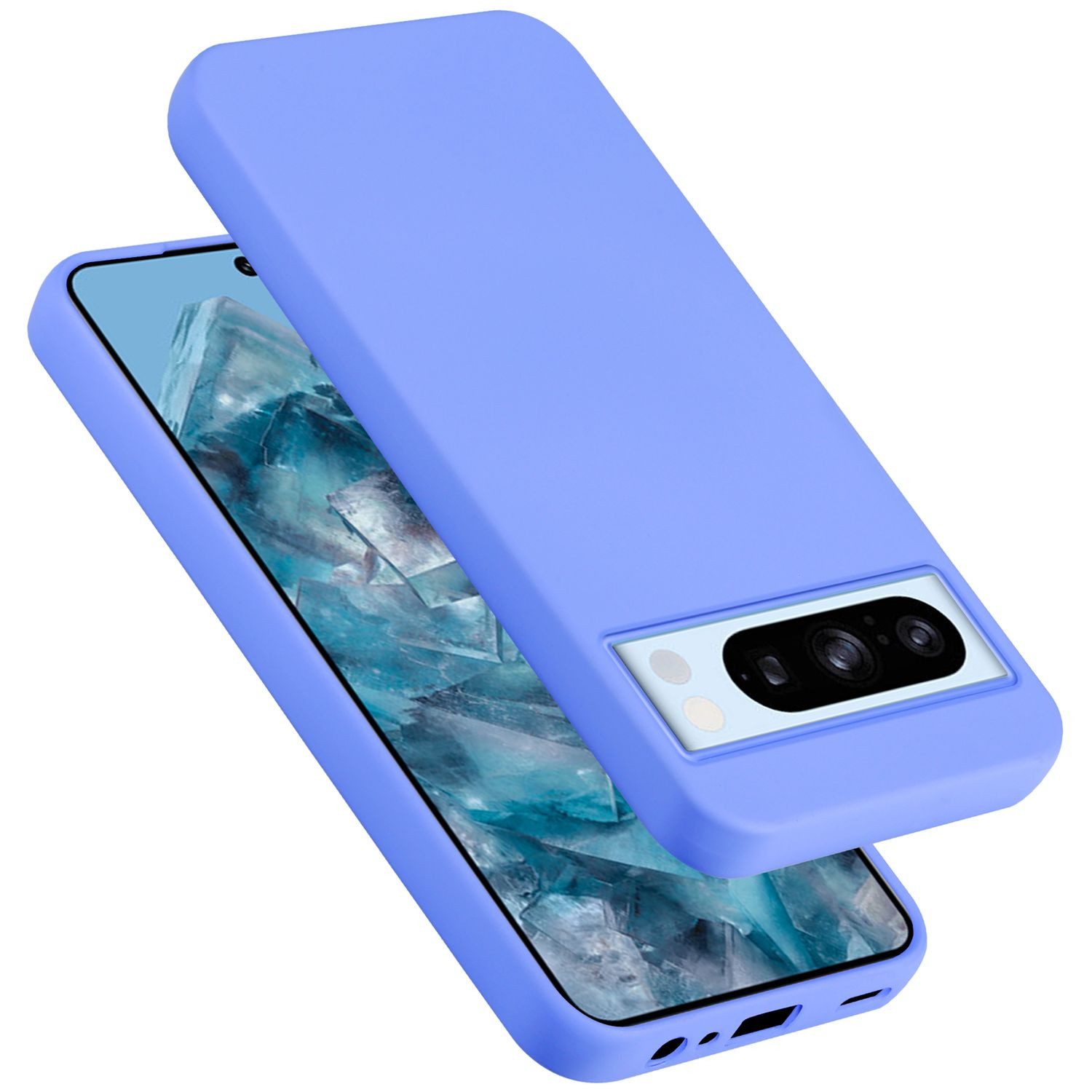 Cadorabo Handyhülle für Google PIXEL 8 Pro Hülle Google PIXEL 8 Pro, Flexible Hülle TPU Silikon Schutzhülle Back Cover Case