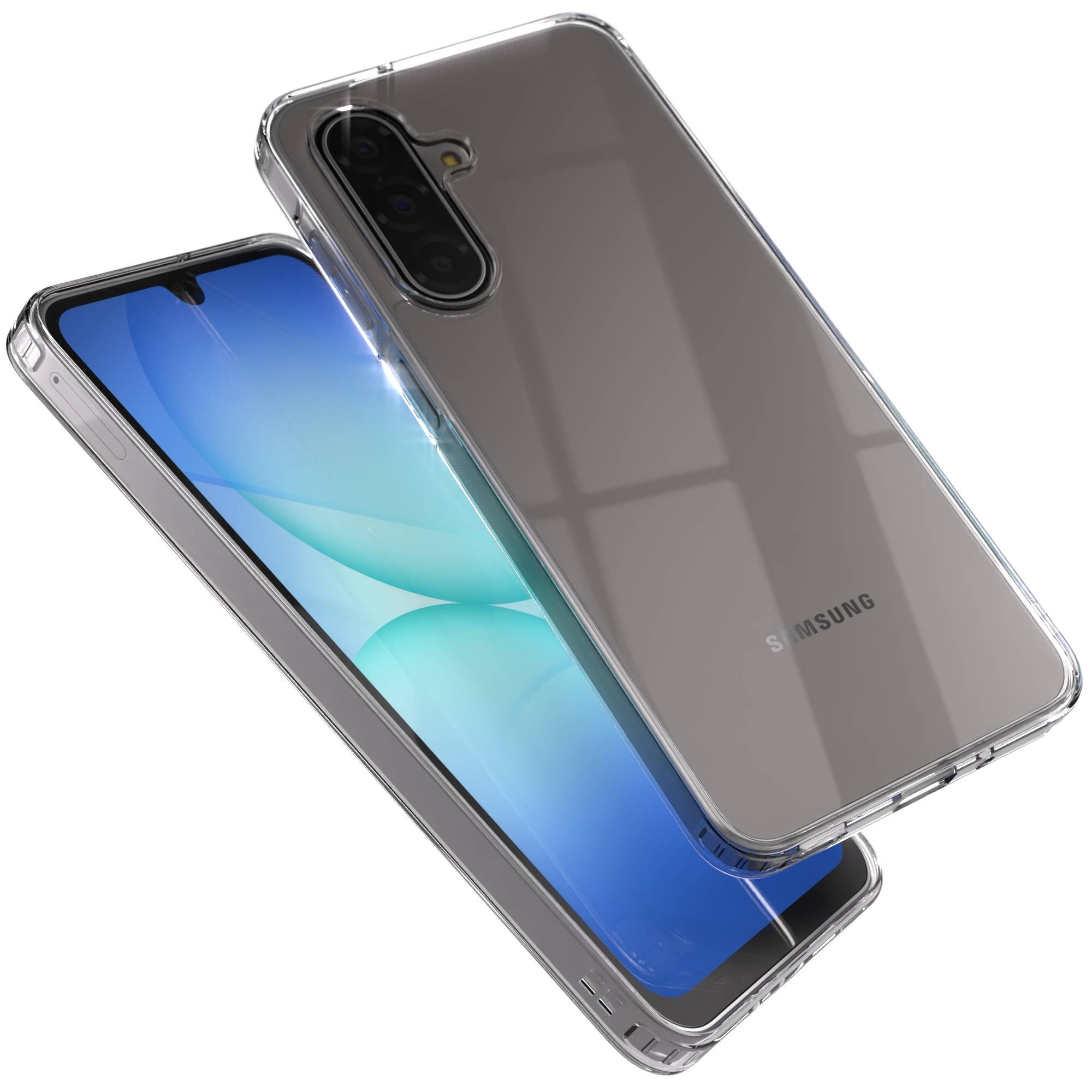 EAZY CASE Handyhülle TPU Hülle für Samsung Galaxy A17 6,7 Zoll, Schutzhülle Kameraschutz Silikonhülle Transparent Handyhülle Slimcover