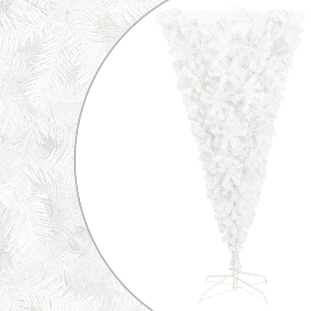 furnicato Künstlicher Weihnachtsbaum 240 Weiß mit Ständer Umgekehrt cm
