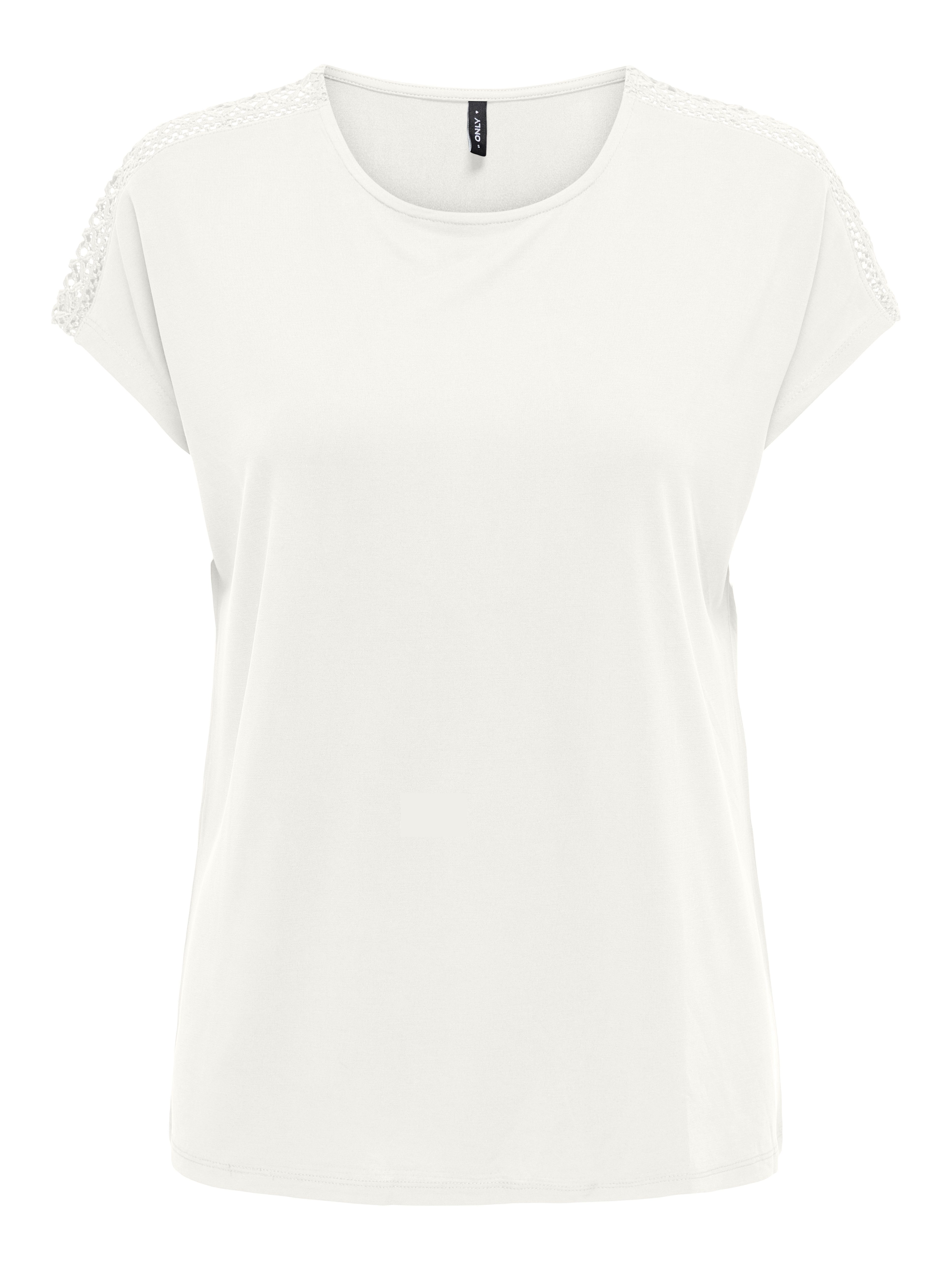 ONLY Kurzarmshirt ONLFREE LIFE CAPSLEEVE LACE günstig online kaufen