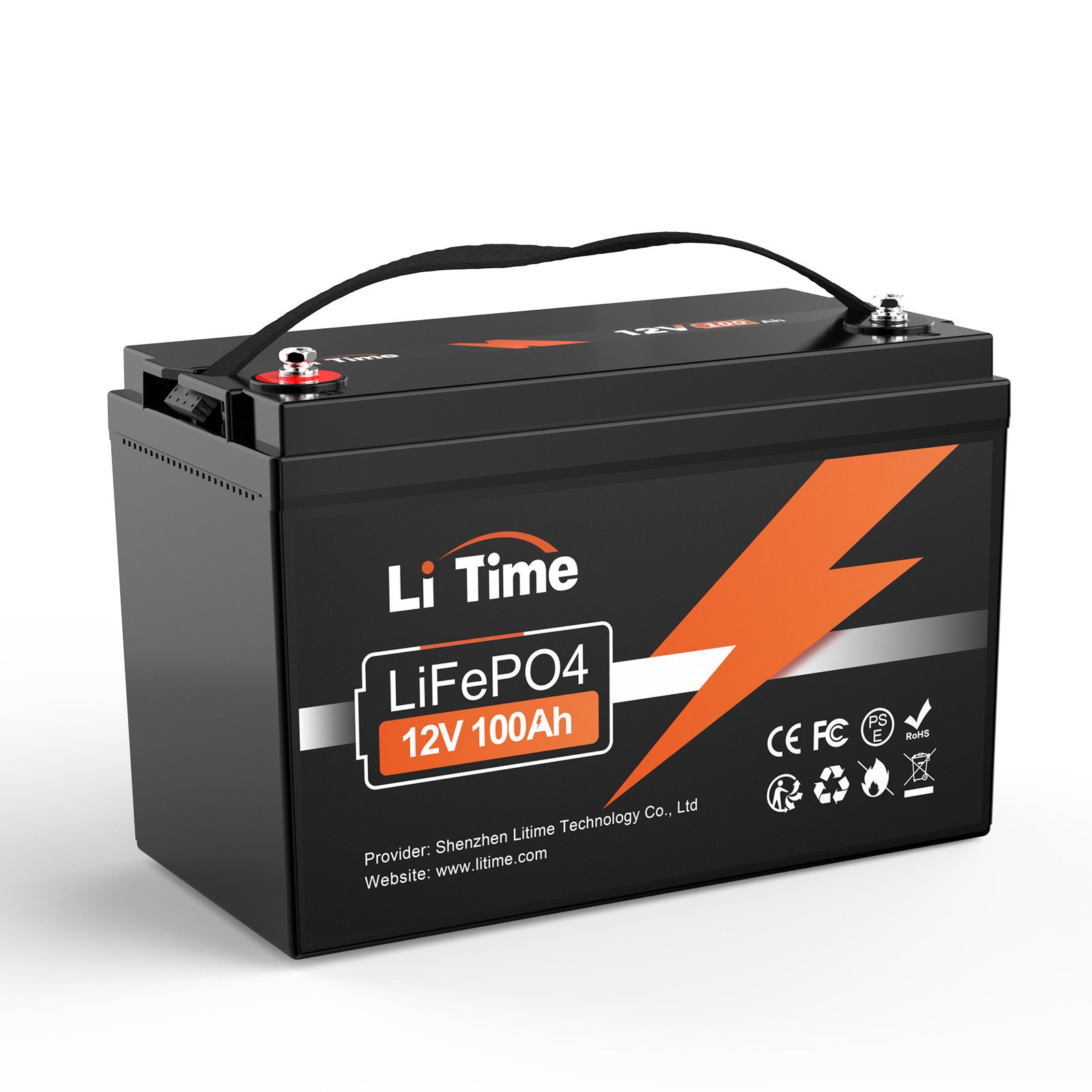 LiTime 12V 50Ah-320Ah Lithium Batterie PV Stromspeicher LiFePO4 Solarakkus (12 V), Geeignet für Wohnmobile, Boote, Wohnwagen, Solars und USV