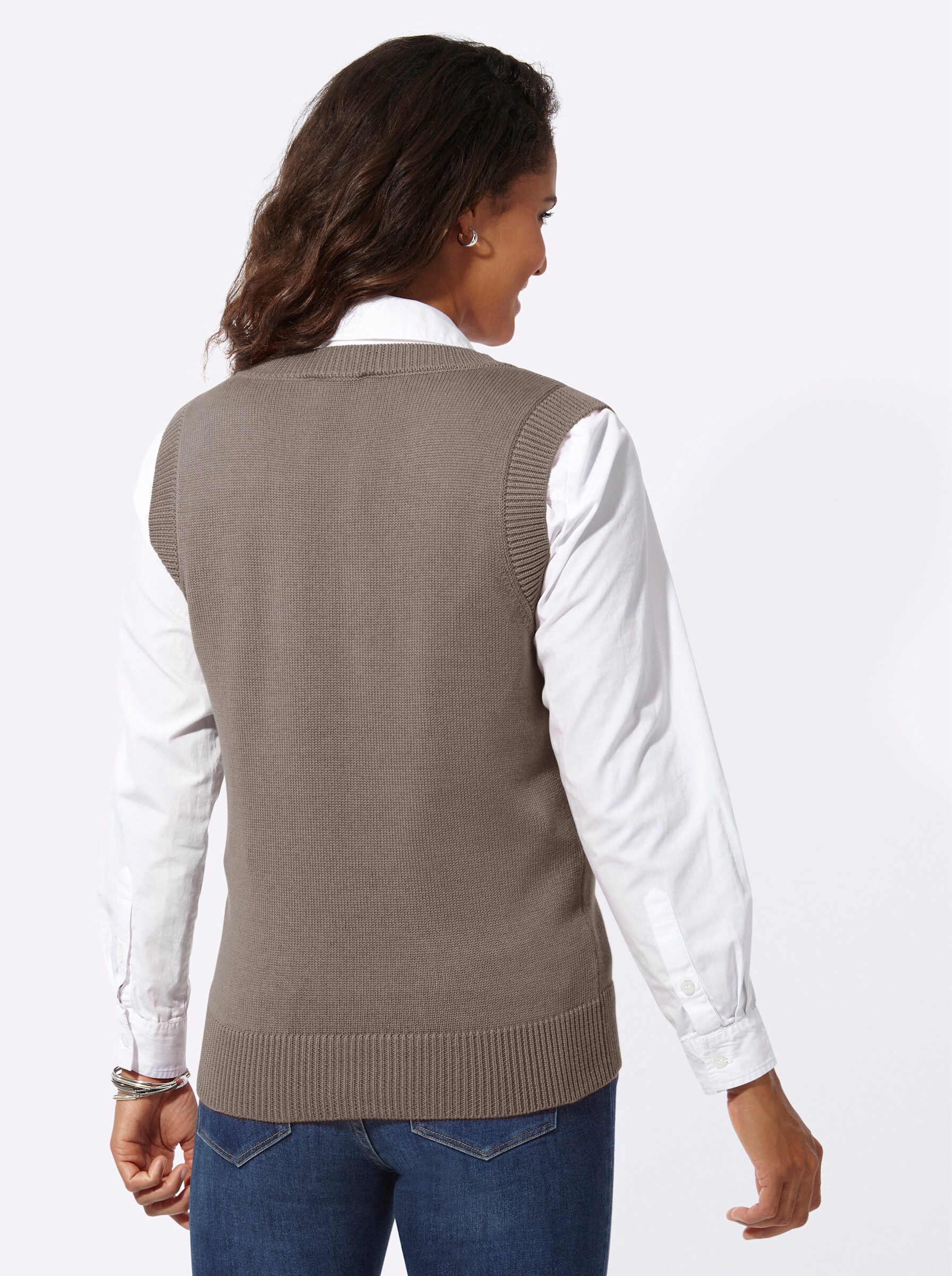 Witt Strickpullover Pullunder Ärmellos Jersey