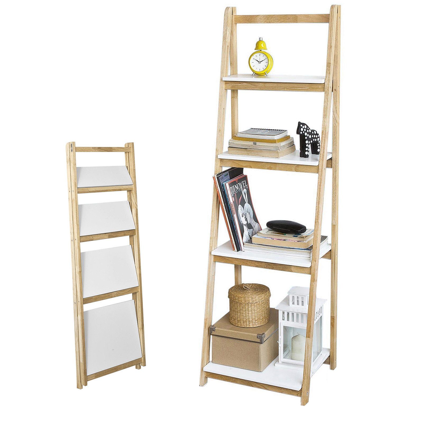 SoBuy Leiterregal FRG162, Standregal Bücherregal mit günstig online kaufen