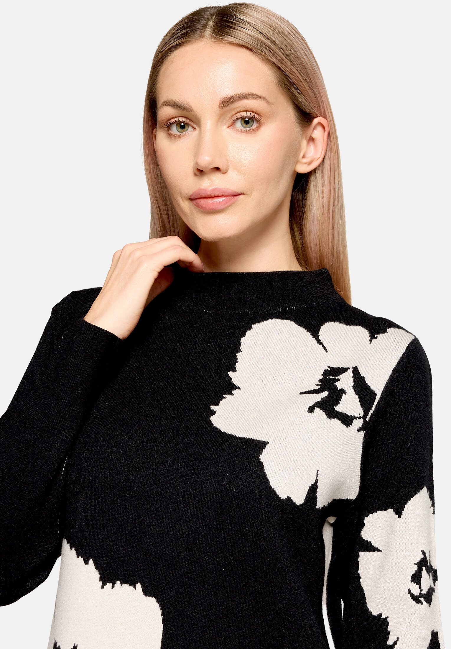 Betty Barclay Strickkleid Damen mit Stehkragen