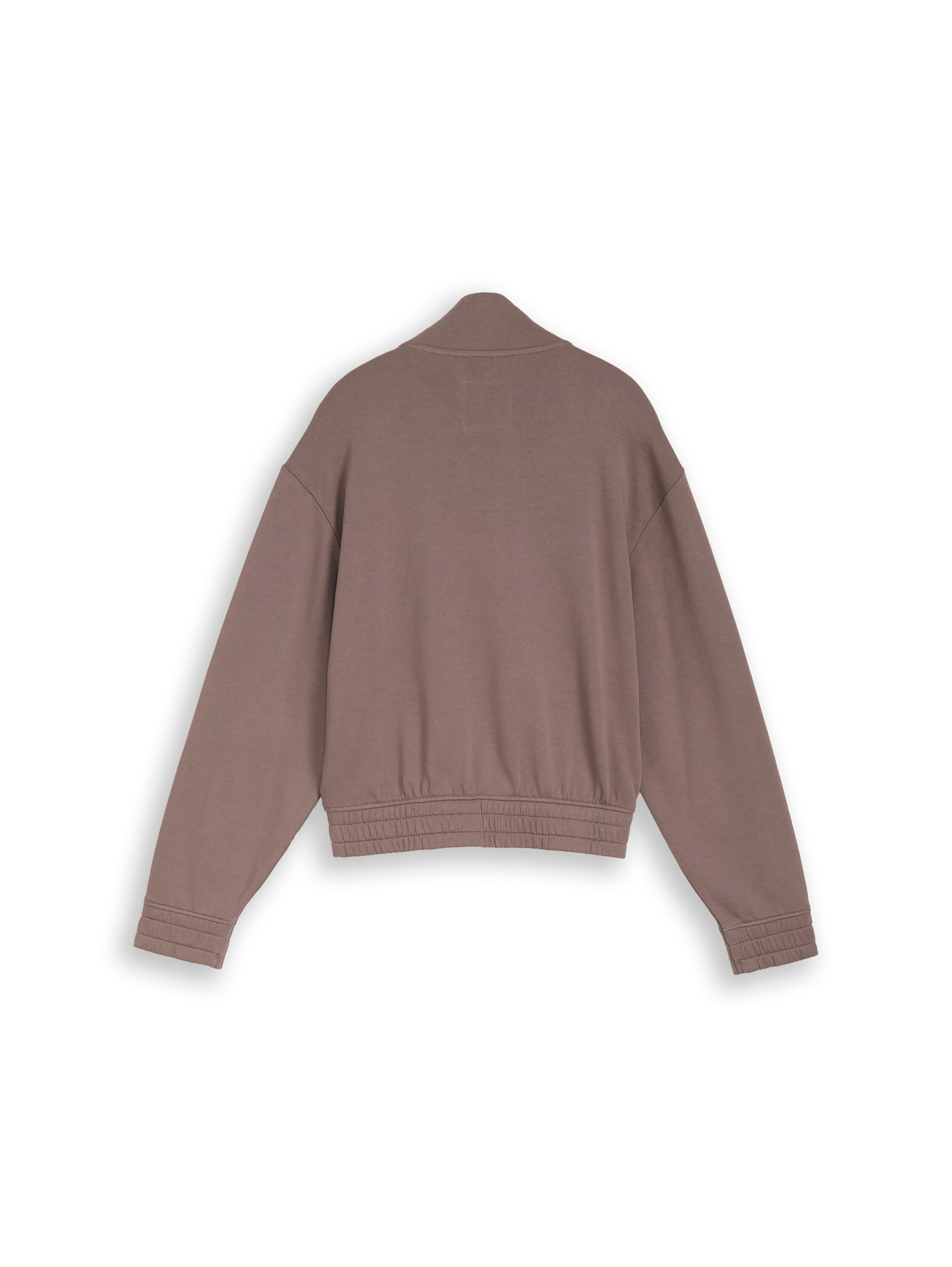 TOM TAILOR Sweatjacke mit Stehkragen