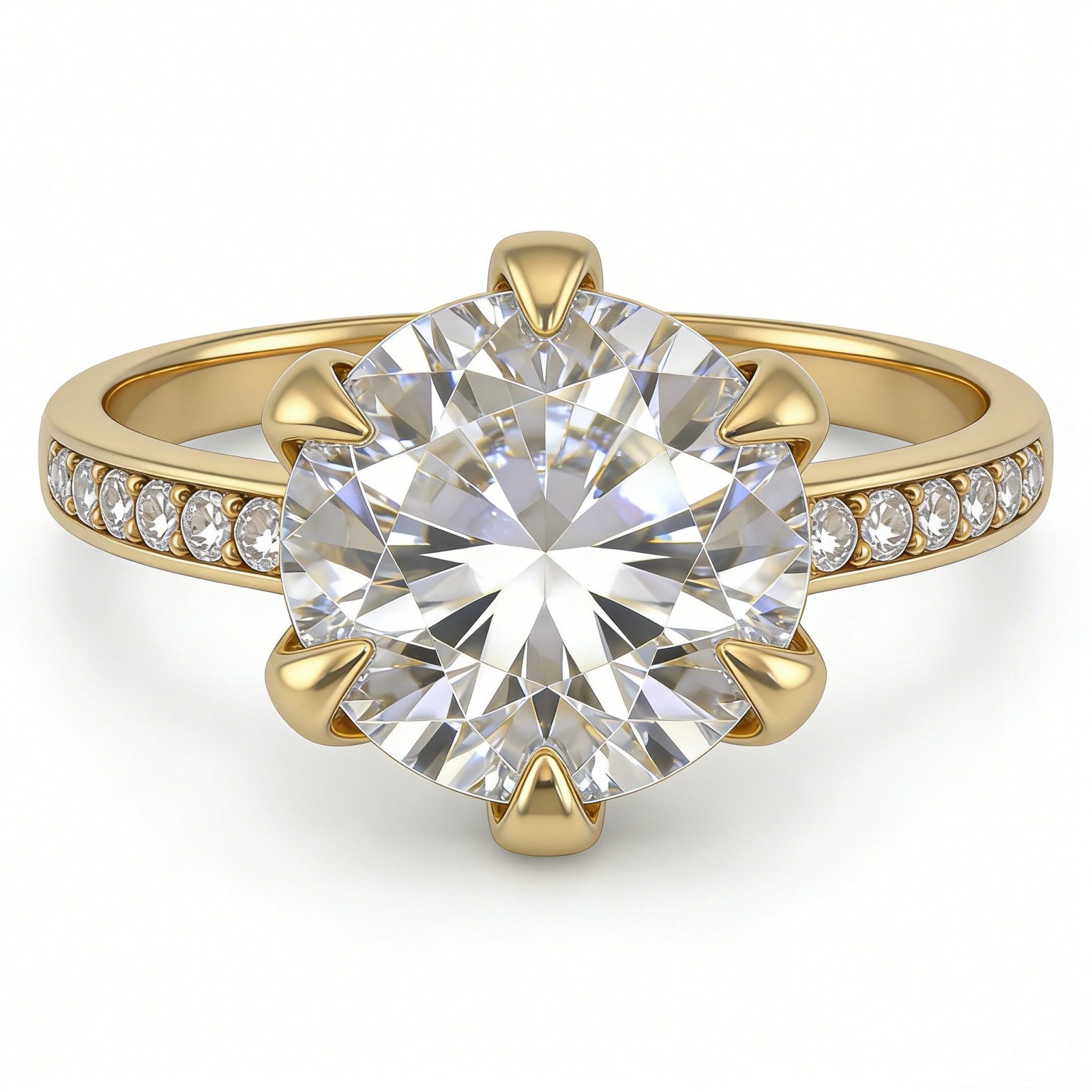 Meeye Diamantring 3ct D VS1 Labordiamant Ring,585 gold ringe,Ring Damen,Ring mit Gravur, Brillantschliff,Jubiläumsring,Verlobungsring,Geschenk für Frau