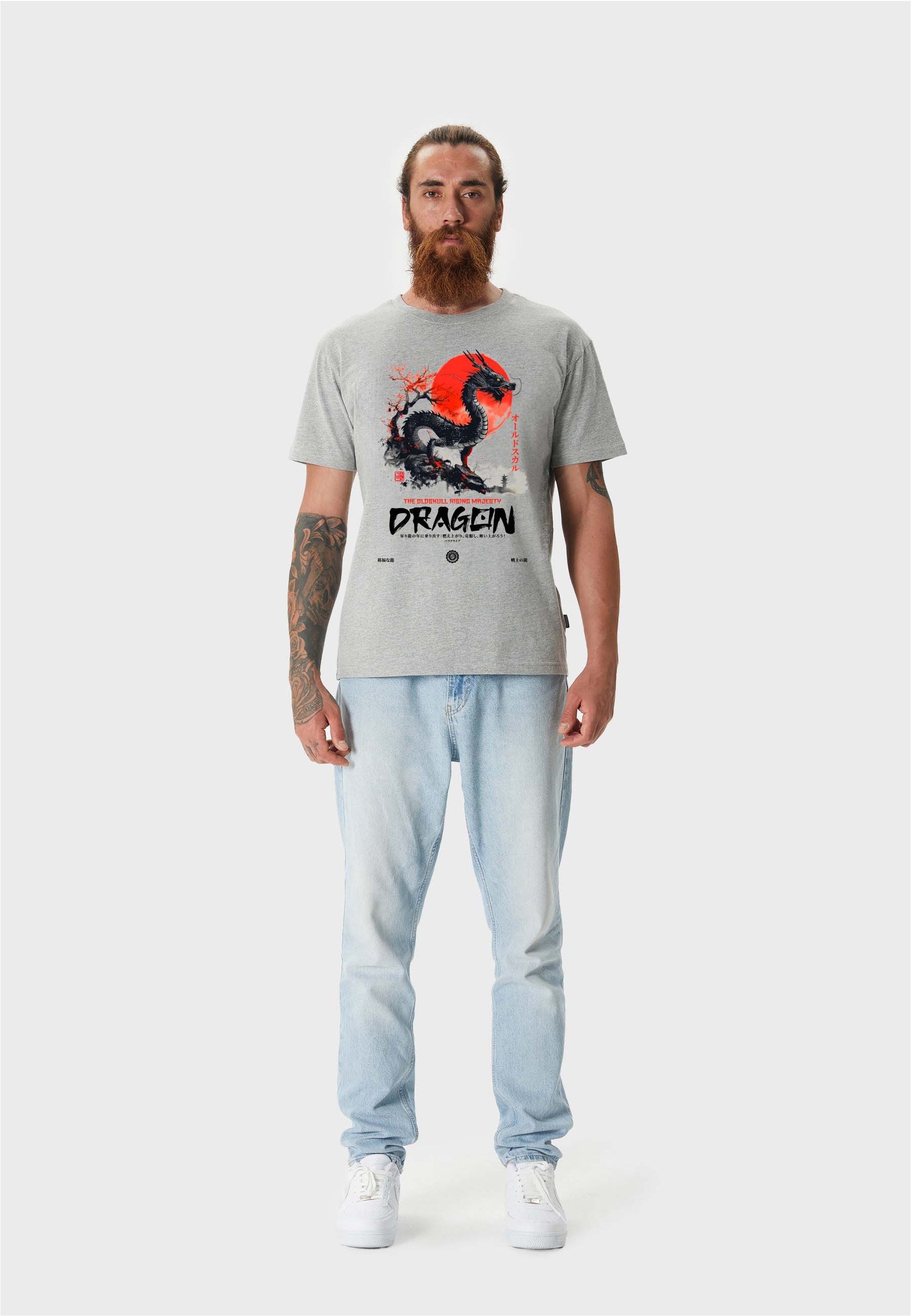 Oldskull T-Shirt ASIAN DRAGON SPIRIT GRAPHIC (1-tlg) mit angesagtem Frontpr günstig online kaufen