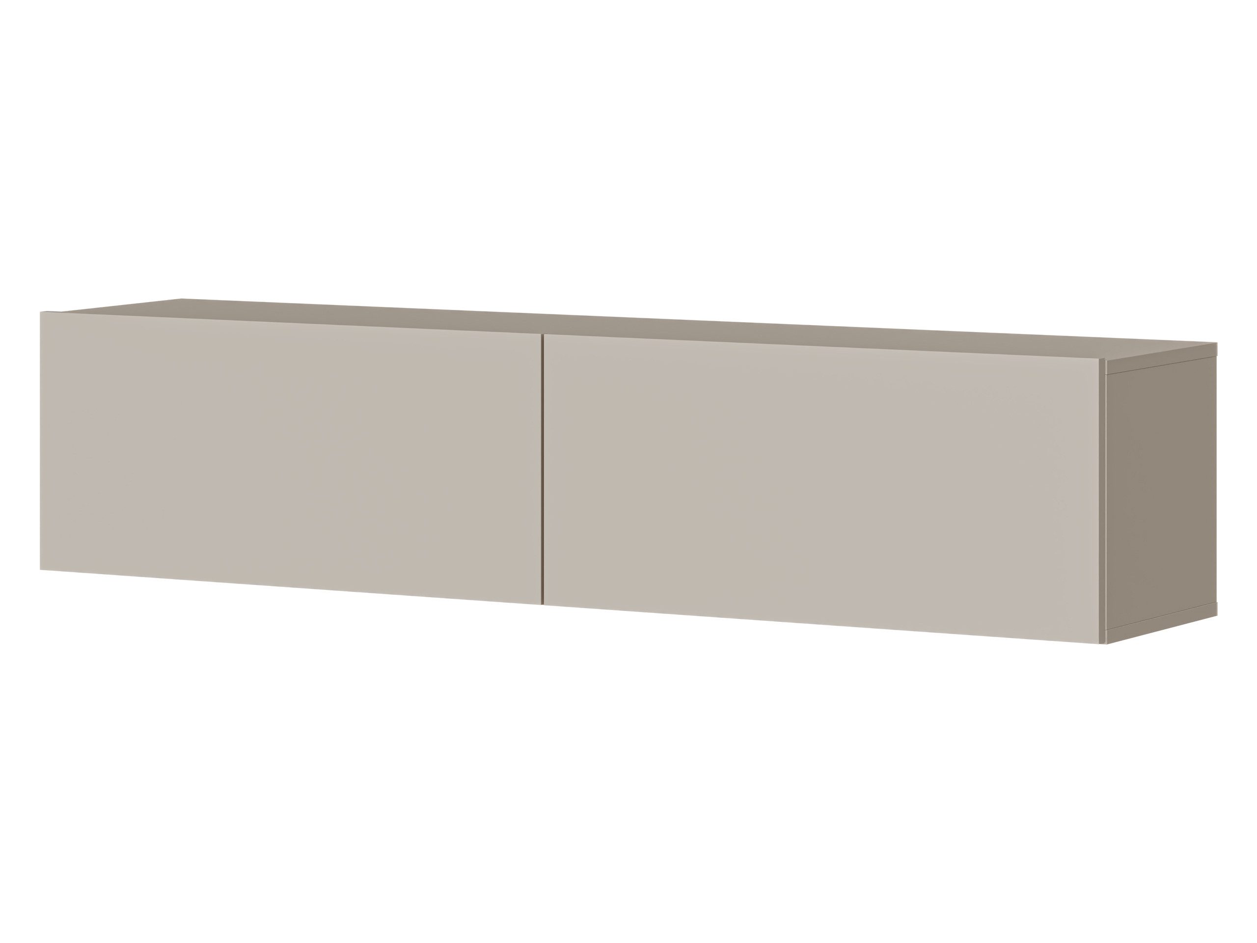 MIRJAN24 TV-Schrank Govi 140 (mit zwei Klappen) LED-Beleuchtung, 144x32x32 cm