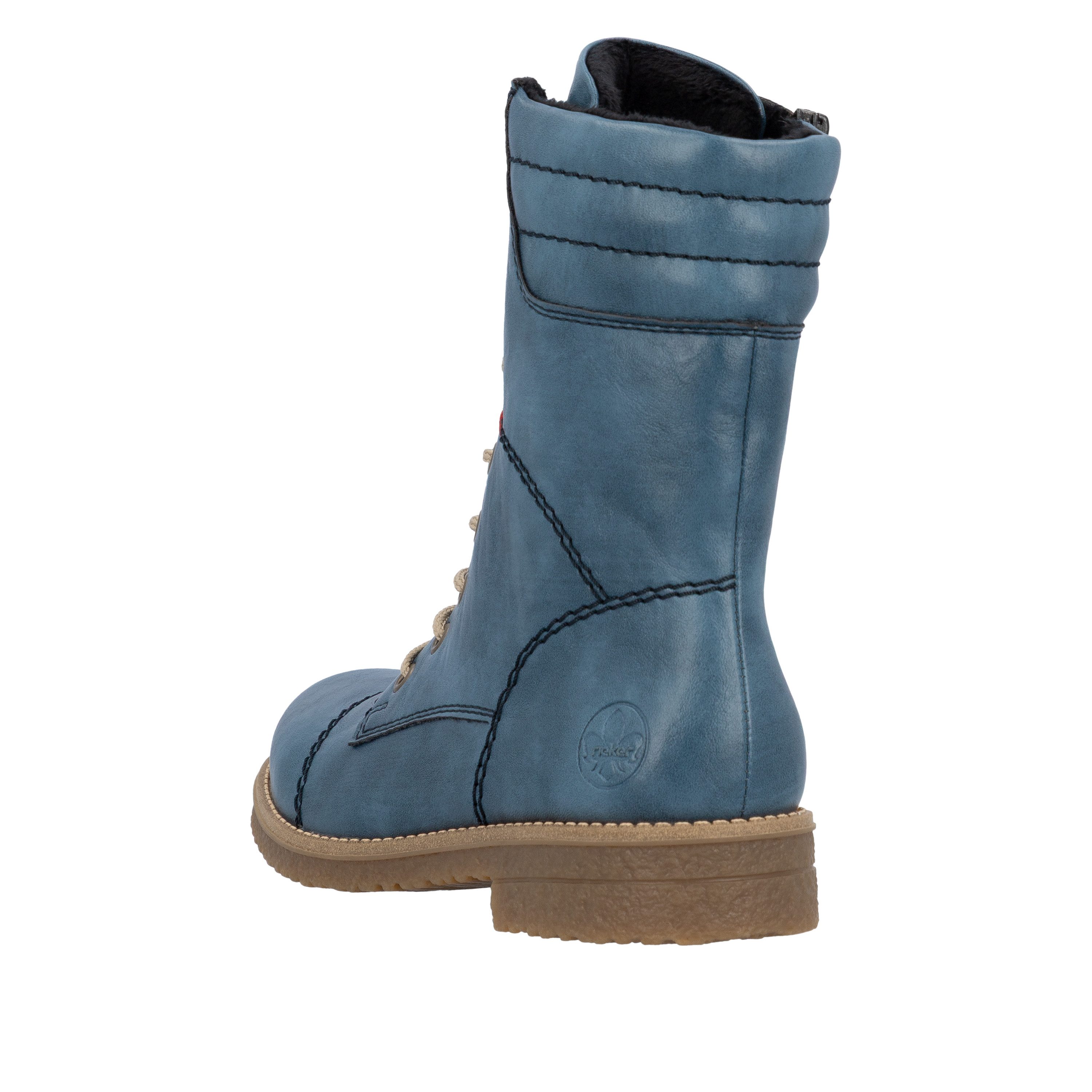 Rieker Schnürstiefelette Schnürboots, Herbstboots mit gepolstertem Schaftrand