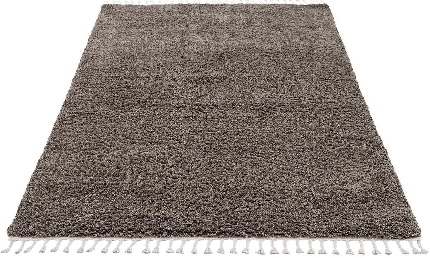 Carpet City Hochflor-Teppich »Pulpy 100«, rechteckig, 30 mm Höhe, Läufer, w günstig online kaufen