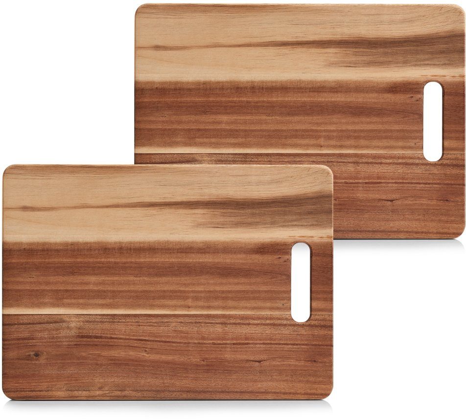 Zeller Present Schneidebrett, Massivholz, (Set, 2-St), hochwertiges Akazienholz